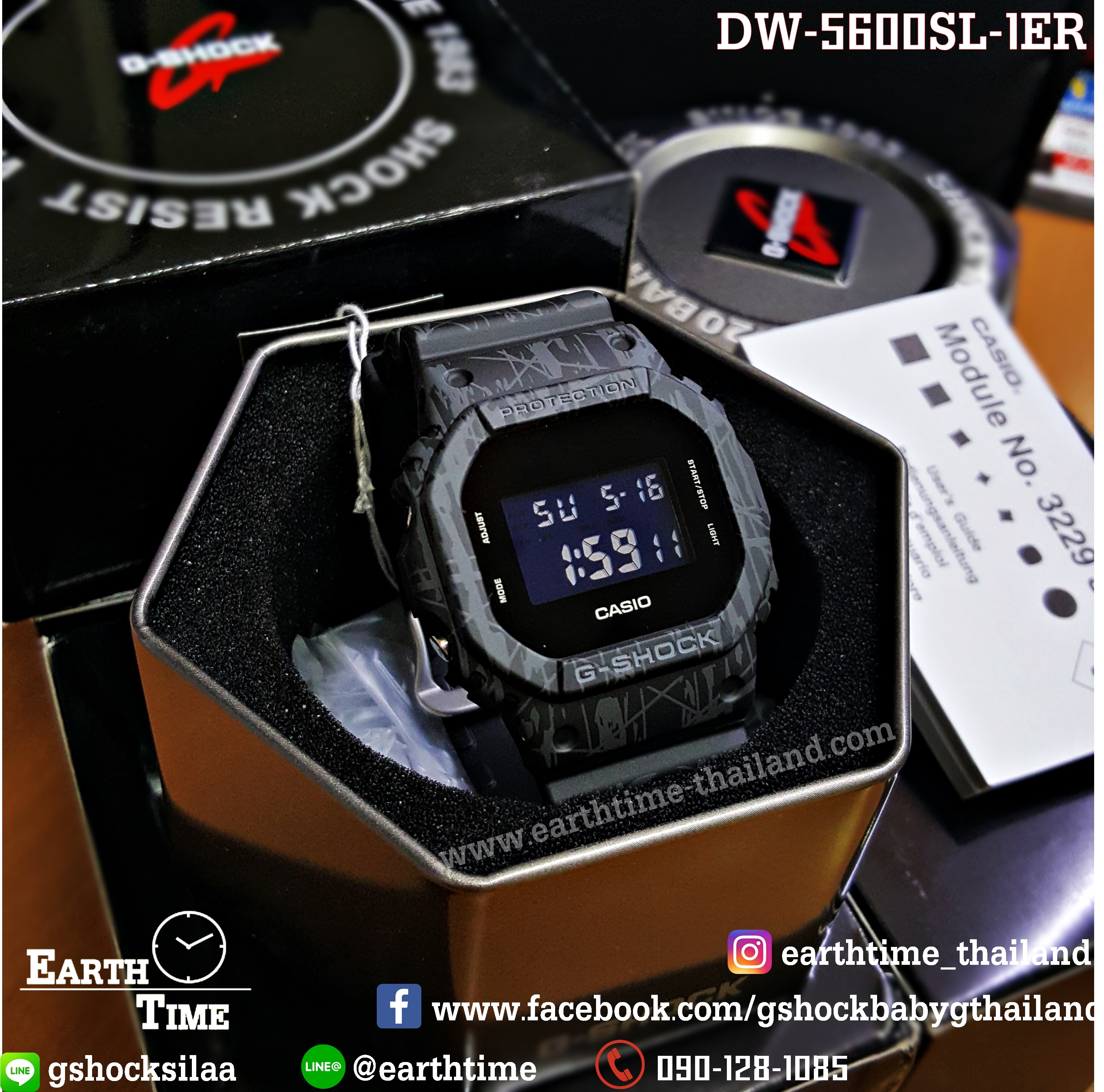 G-Shock ของใหม่แท้100% รับประกัน 1 ปี DW-5600SL-1DR