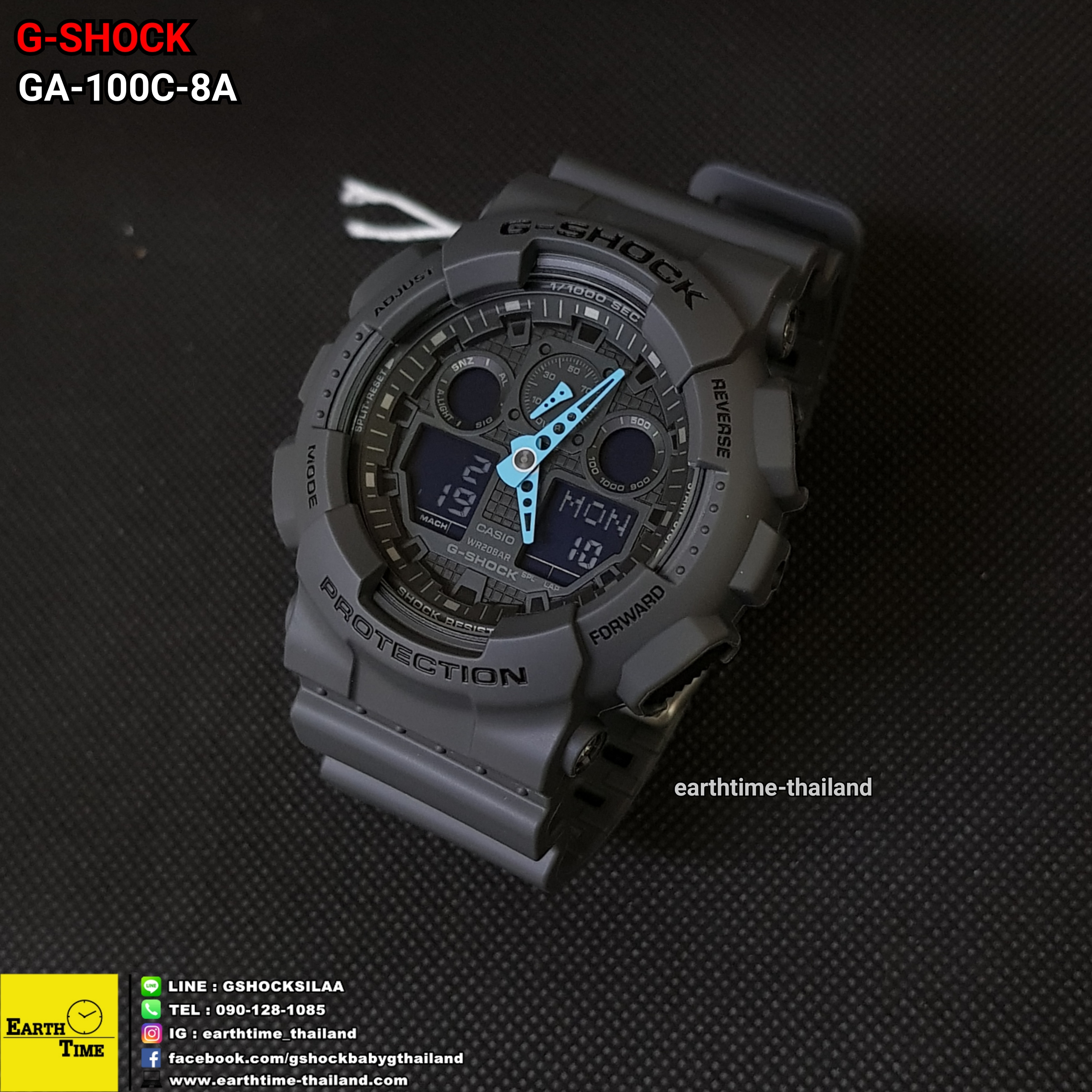 G-Shock ของใหม่แท้100% รับประกัน 1 ปี GA-100C-8ADR