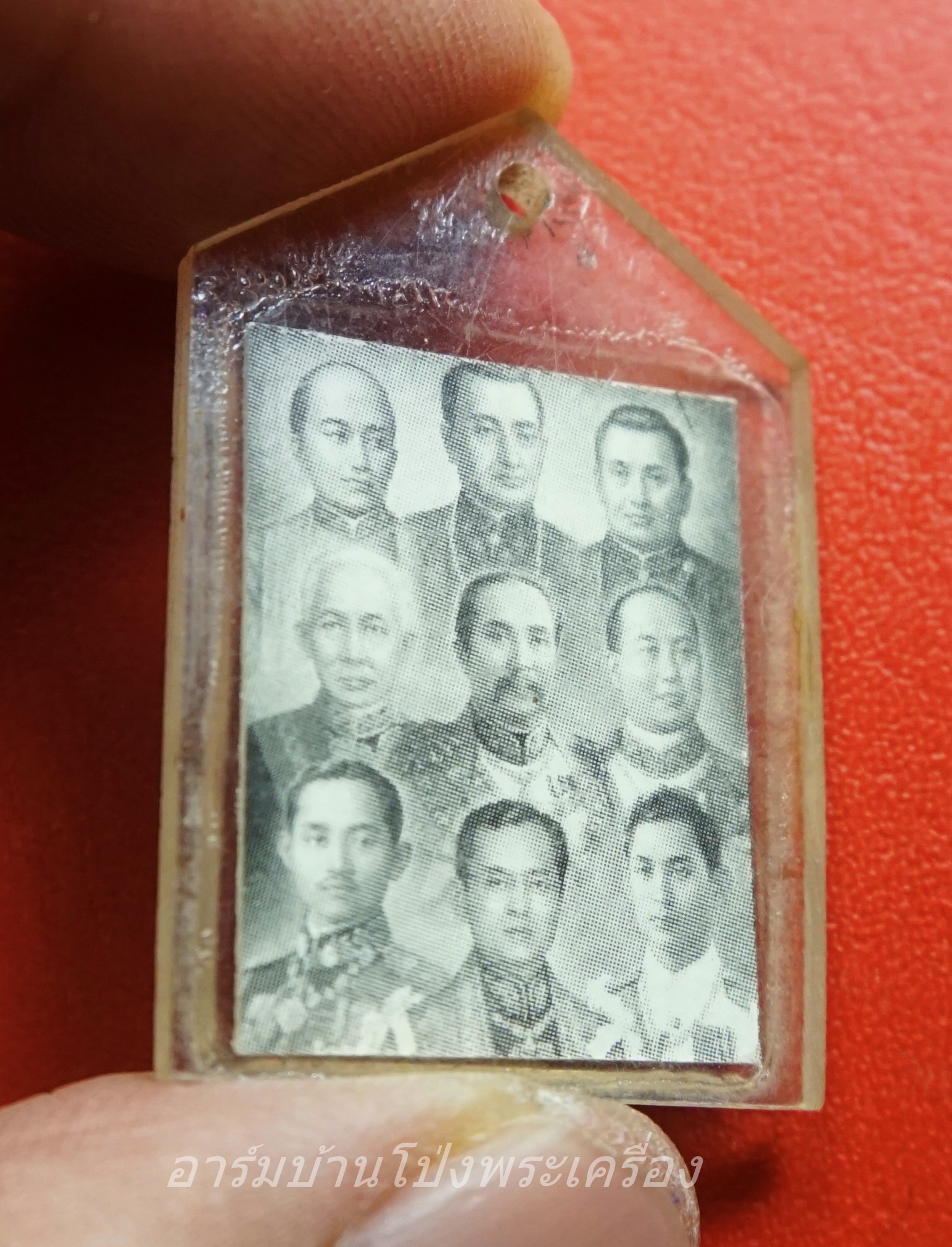 หลวงพ่อเถื่อน วัดป่าพระเจ้า จ.สุพรรณบุรี หลัง ๙ รัชกาล รุ่นสร้างศาลาเอนกประสงค์ เลี่ยมเดิม(องค์ที่1)