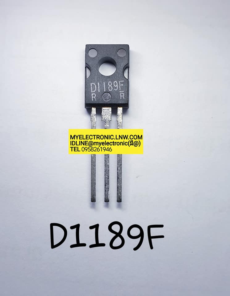 ขาย 2SD1189F ตัวถัง TO126 ยี่ห้อ ทรานซิสเตอร์ TRANSISTOR 2S D1189F ราคา ตัวละ . . . . . หน่วย บาท
