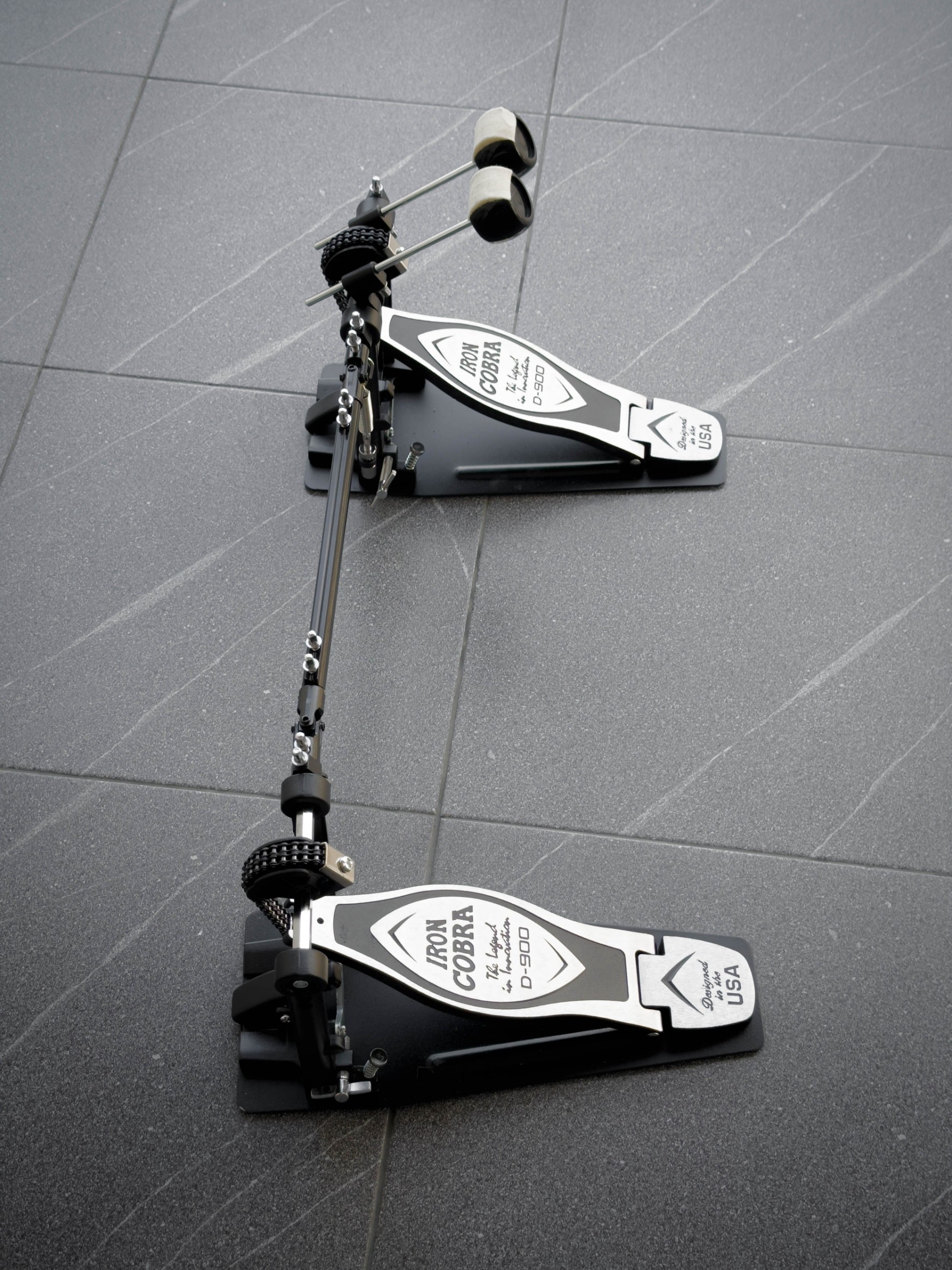 กระเดื่องคู่ โซ่คู่ ผลิตจากวัสดุคุณภาพดี กระเดื่องกลอง สำหรับกลองชุด ฟรี ก้านกระเดื่อง/ประแจกลอง