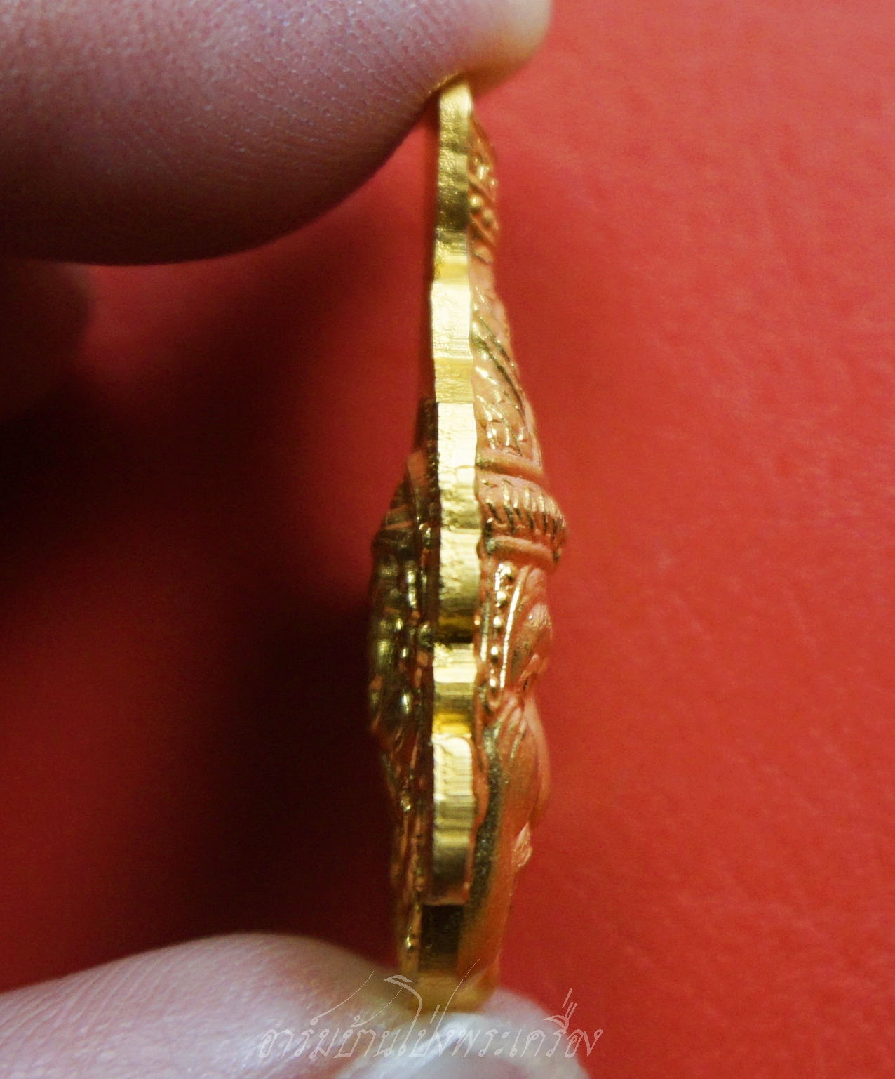 หลวงพ่อพูล วัดไผ่ล้อม หลังพระพิฆเนตร พิธีไหว้ครูบรูพาจารย์ ปี๒๕๕๓ เนื้อกะไหล่ทอง(องค์ที่1)