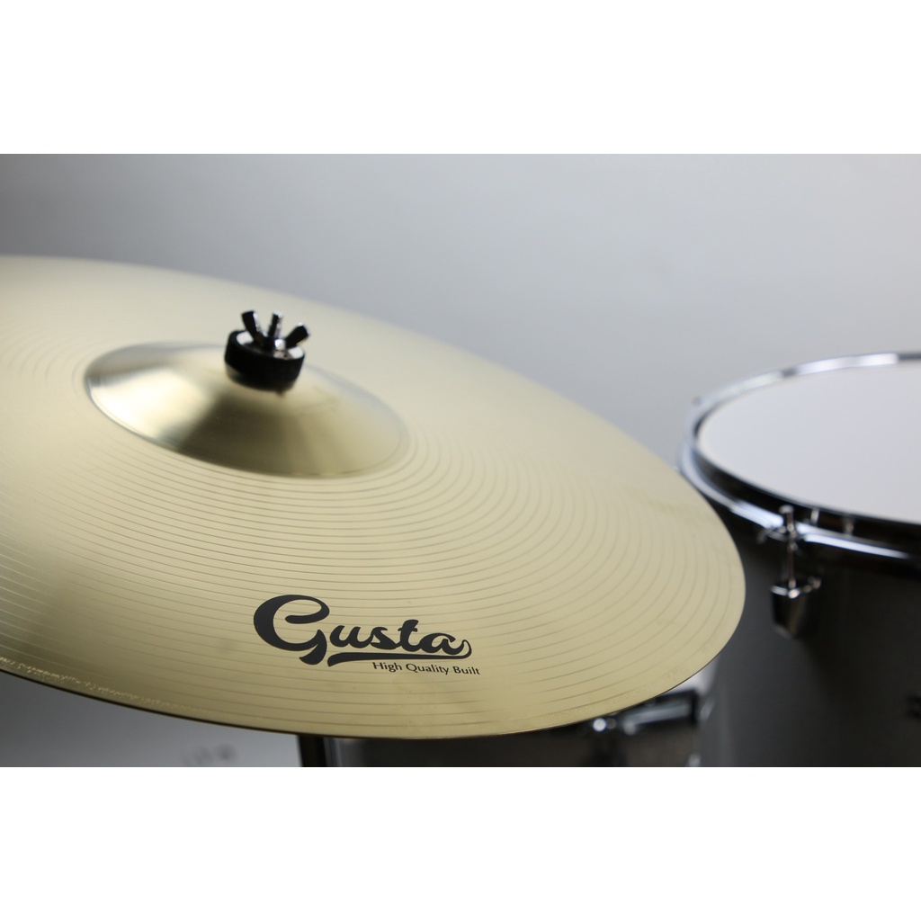 กลองชุดใหญ่ GUSTA รุ่น First Touring * สีขาว | ของแถม + กระเป๋าไม้กลอง+เก้าอี้+ไม้กลอง+ประแจกลอง