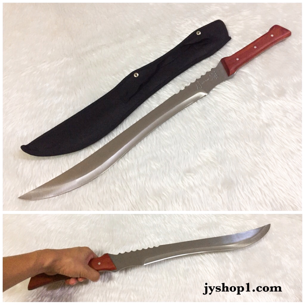 มีดยาว มีดเดินป่า Knife Tyrant ด้ามไม้