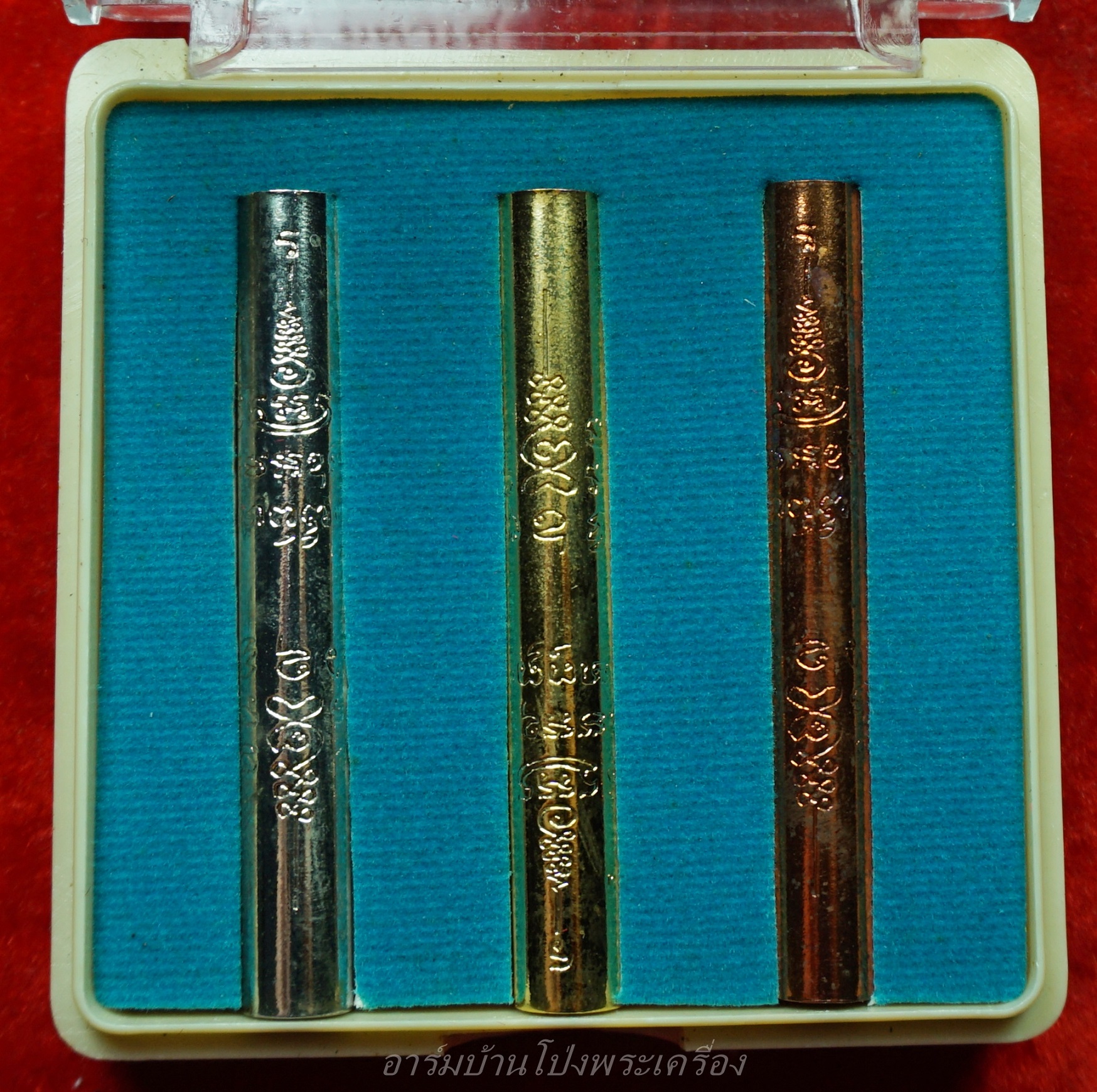 หลวงปู่แผ้ว ออกวัดกำแพงแสน ตะกรุด 3 กษัตริย์ รุ่นมหาเศรษฐี เจดีย์ใหญ่ หลวงพ่อจำลองร่วมปลุกเสก เนื้อทอง,เงิน,นาค(ชุดที่4)