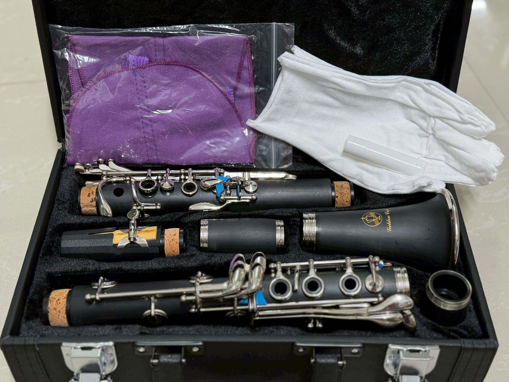 คลาริเน็ต Clarinet Goldencup JY-1301 Bb 17 keys อุปกรน์ครบกล่อง