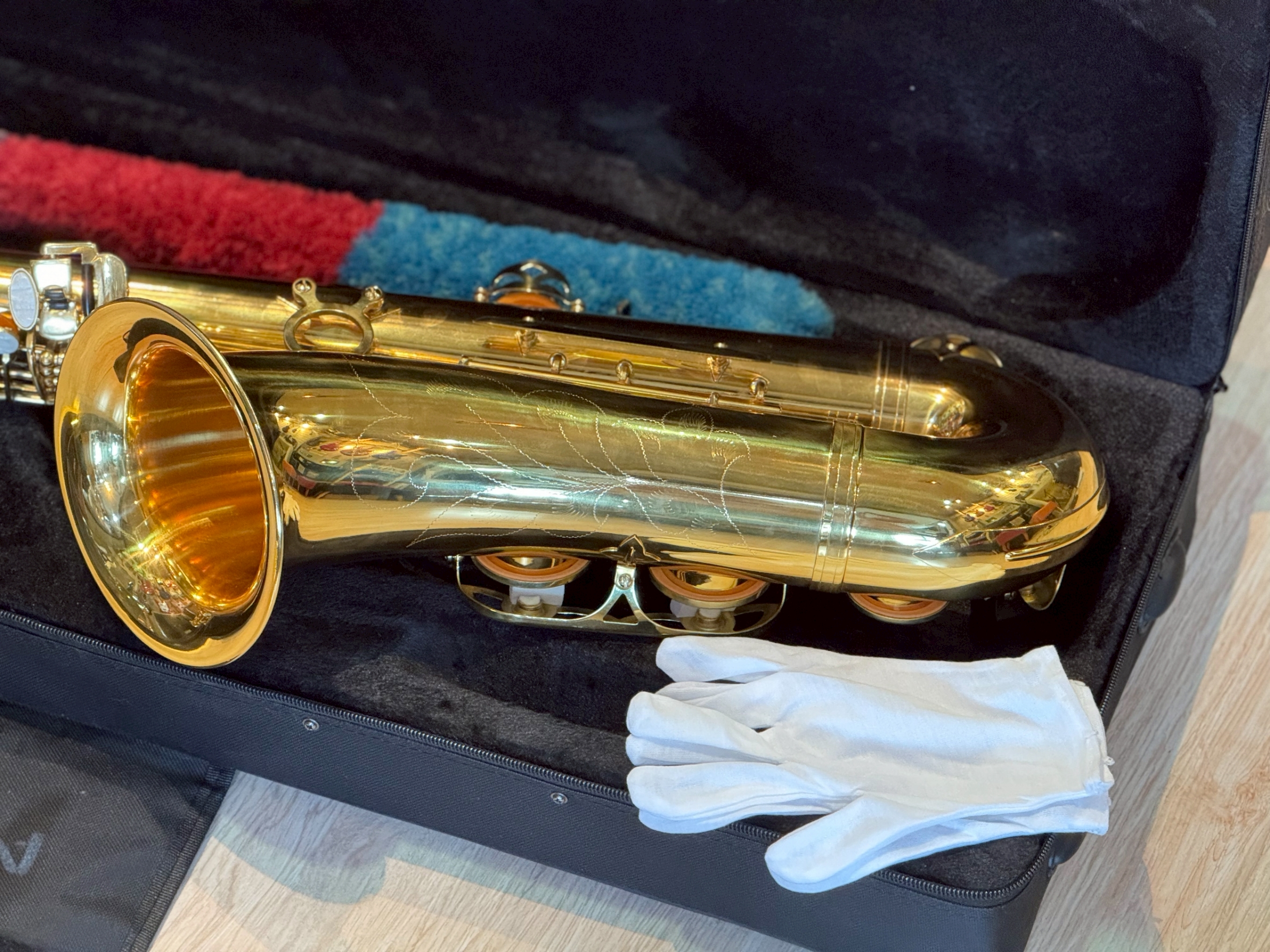 เทนเนอร์แซกโซโฟน Saxophone Tenner (Bb) Overspeed พร้อมกล่องบุกำมะหยี่และอุปกรณ์ครบชุด