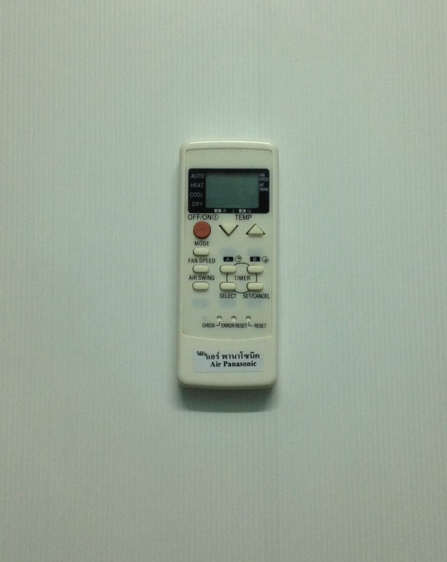 รีโมทแอร์ พานาโซนิค Panasonic ปุ่มแดงซ้าย
