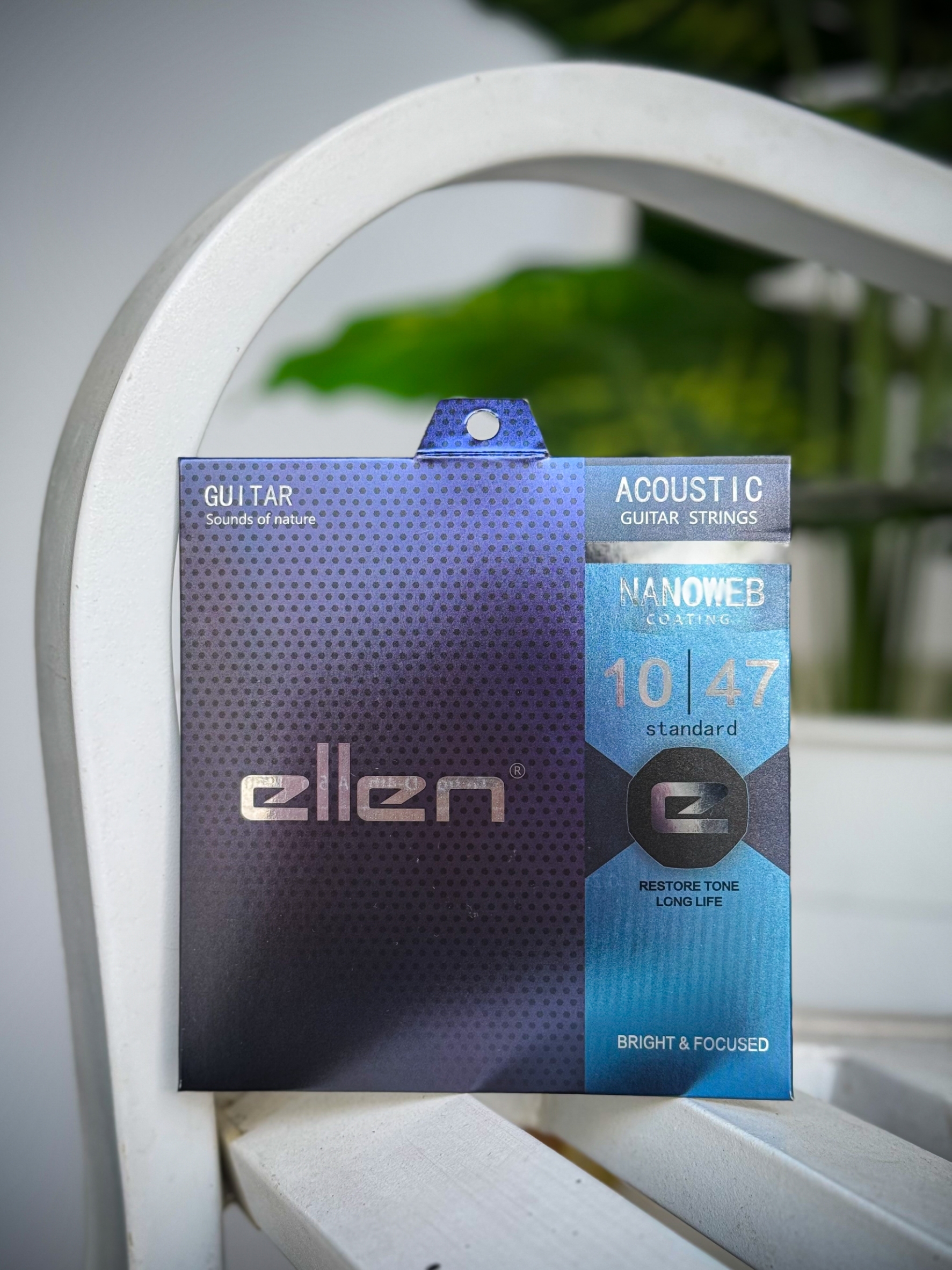 สายกีต้าร์โปร่ง ellen สายทองเหลือง รุ่นใหม่ รุ่น NANOWEB coating 10 11 เลือกเบอร์ได้