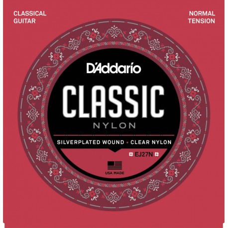 สายกีตาร์คลาสสิก D’Addario EJ27N Classical Guitar String