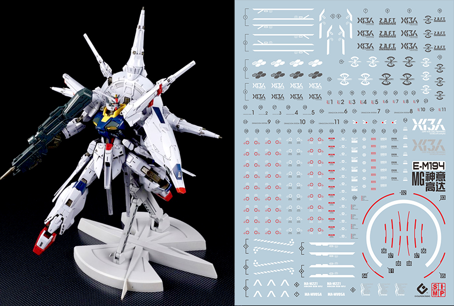 145 Water Decal MG1/100 Providence Gundam ยี่ห่อ S.I.M.P. Model Decal