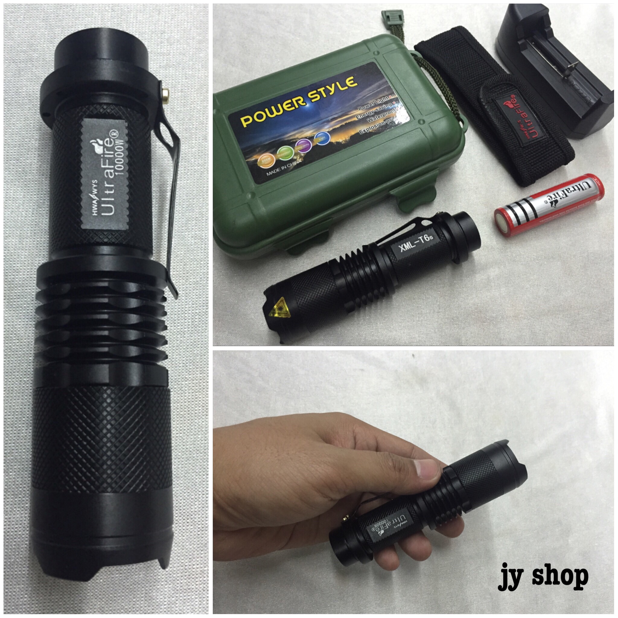 ไฟฉายซูมชาร์ท Ultrafire 10000W