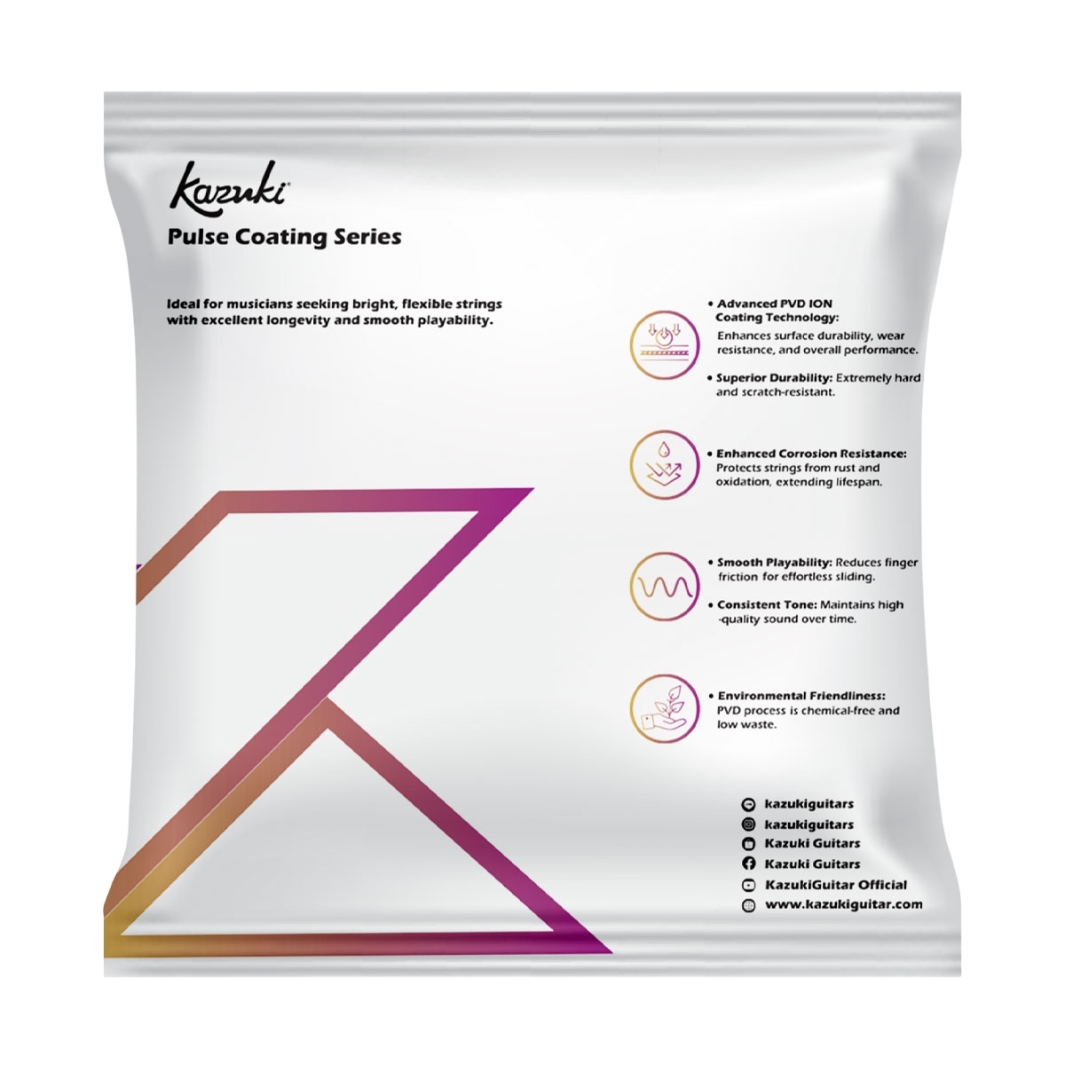 สายกีตาร์ไฟฟ้า Kazuki Pulse Coating Series PC 1046 เบอร์ 10-46 Electric String