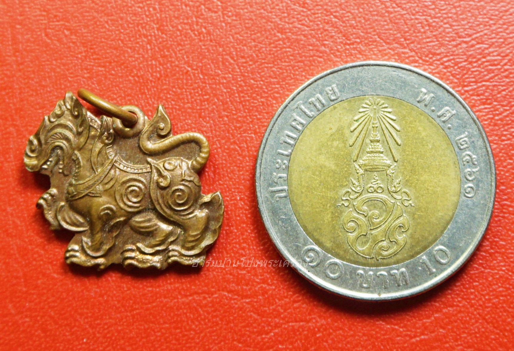 พระอธิการบัว วัดเขาแดน สิงห์ เนื้อทองแดง(องค์ที่2)