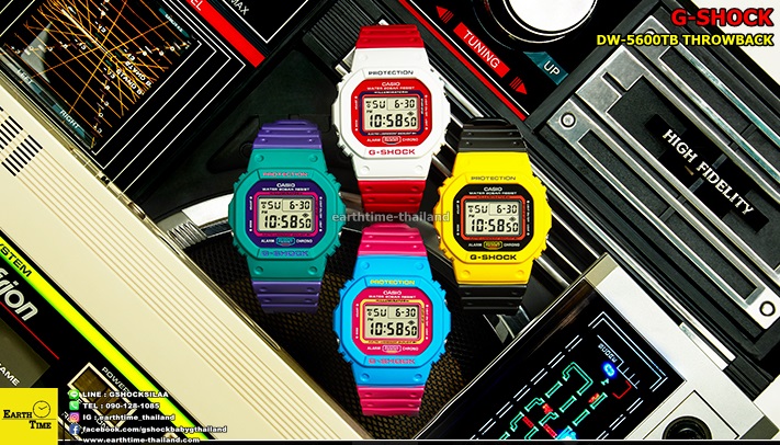 G-Shock DW-5600TB Throw Back ของใหม่แท้100% รับประกัน 1 ปี รุ่น DW-5600TB-4ADR