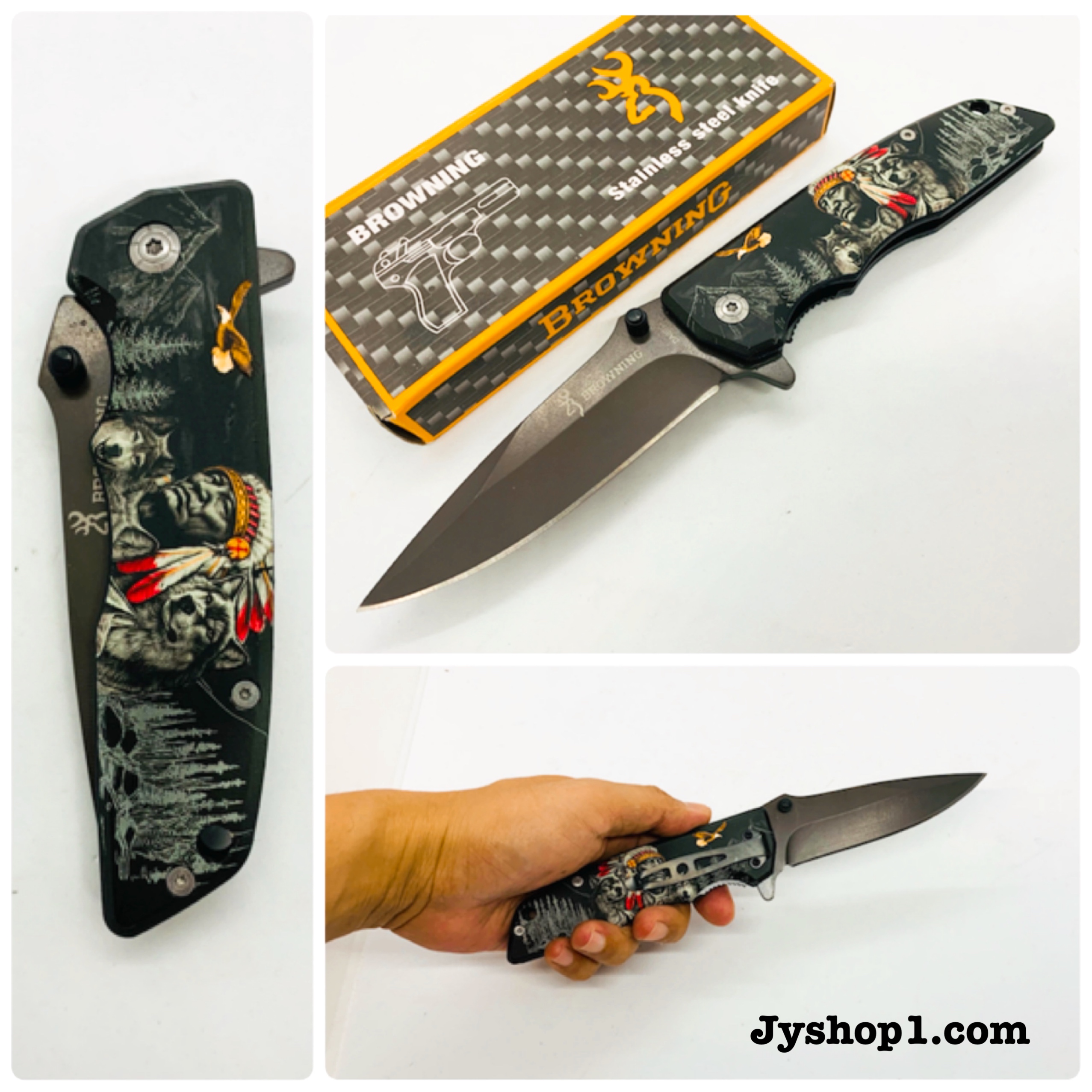 มีดพับ มีดพก Browning DA80