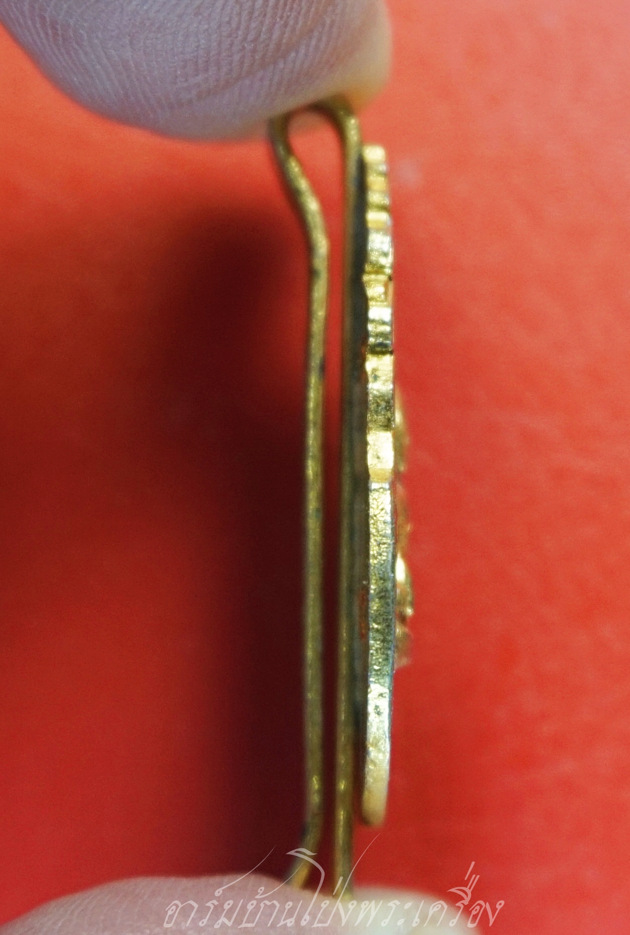 แหนบ หลวงพ่อสัมฤทธิ์ วัดไผ่เงิน จ.กรุงเทพฯ กะไหล่ทองลงยา(องค์ที่1)