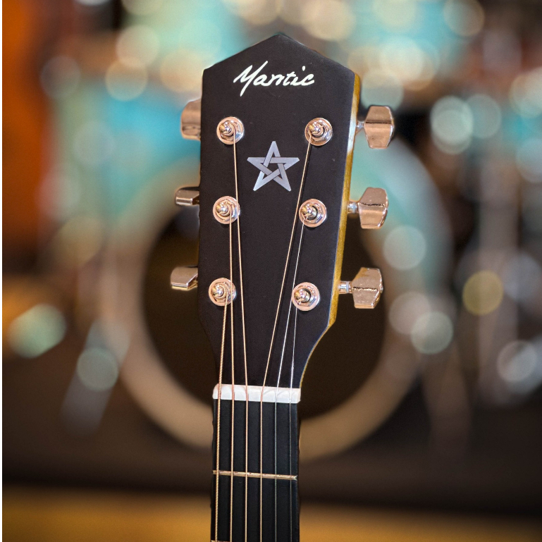 [โค้ดลด1000.-] Mantic GT-1D กีต้าร์โปร่ง/โปร่งไฟฟ้า M1 ทรงเต็ม ทัชชิ่งจับง่าย 41 นิ้ว สีไม้ - ฟรี ปิ๊ก4อัน/ใบคอร์ด/ประแจ