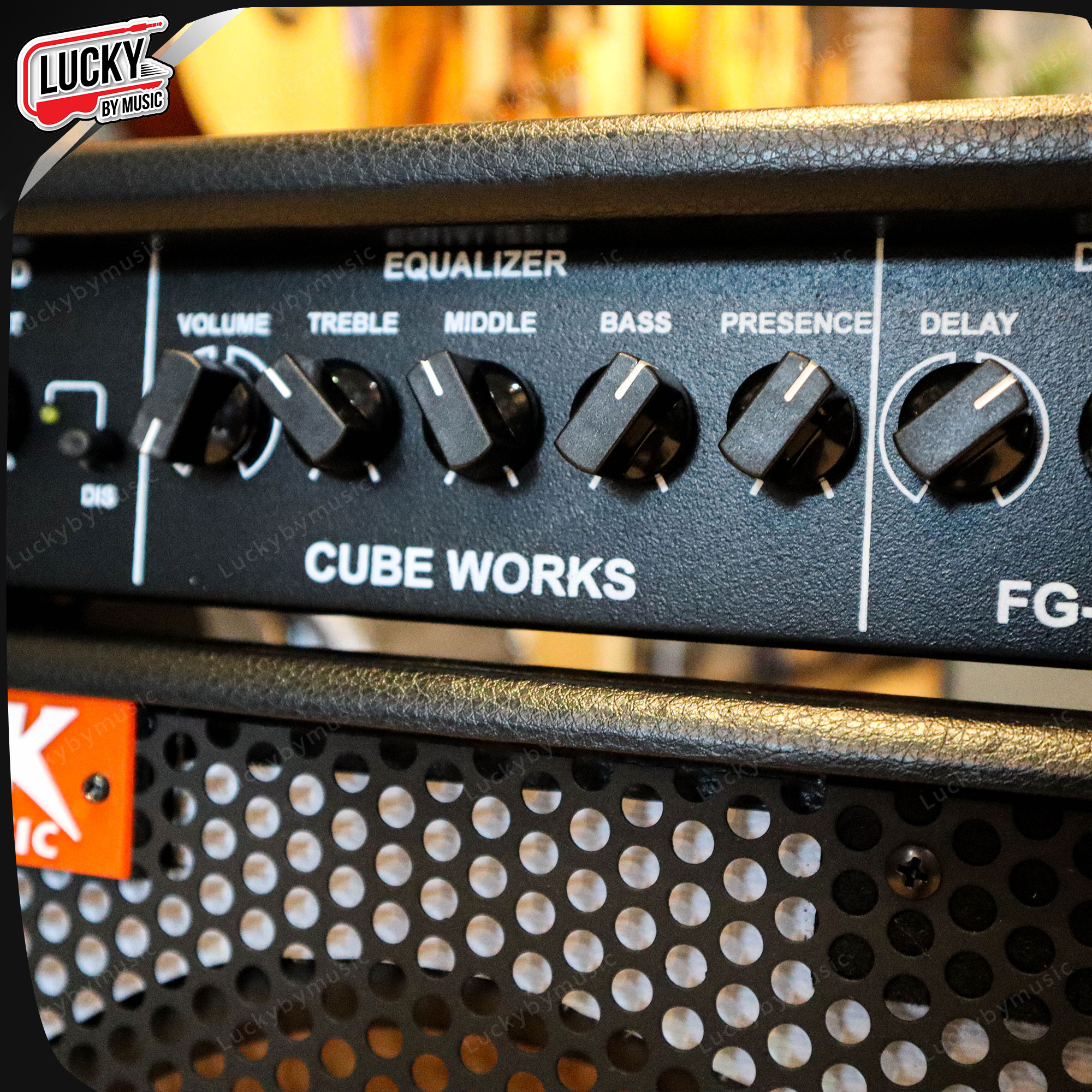 Rock music แอมป์กีต้าร์ รุ่น FG-100 BT ทรงเอียง 100 วัตต์ ตู้แอมป์ มีบลูทูธ เสียบกีตาร์2ช่อง พร้อมเอฟเฟค