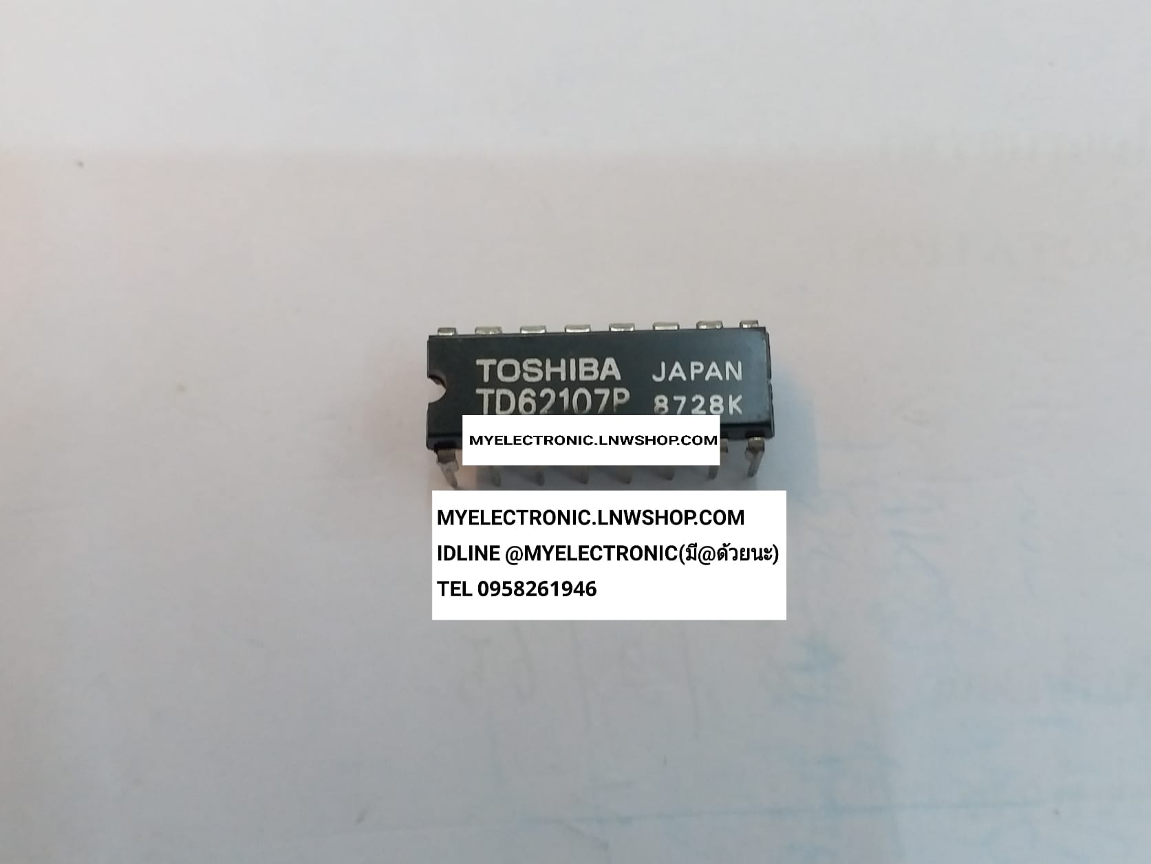 ขาย TD62107P ตัวถัง DIP16 ขา ยี่ห้อ TOSHIBA โตชิบ้า TD62107 , ไอซี62107 , IC62107 ราคาตัวละ บาท
