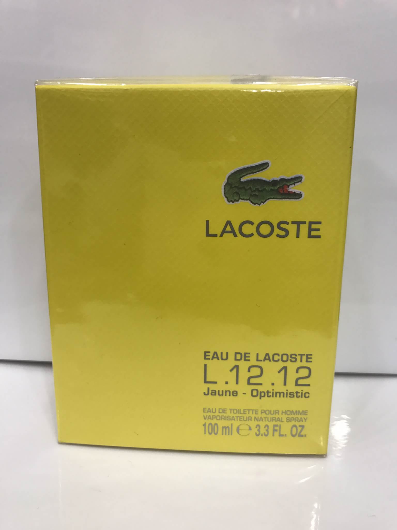 น้ำหอม Lacoste L.12.12. Jaune Optimistic EDT 100ml. น้ำหอมแท้ 100%