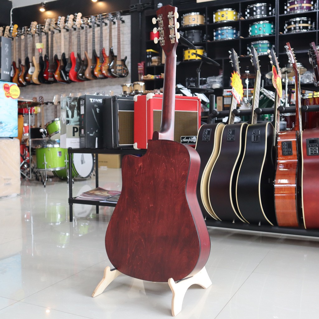 Passion รุ่น PS-38W กีต้าร์โปร่ง สีซันเบิส ขนาด 38 นิ้ว มีเหล็กดามคอ ทัชชิ่งจับง่าย / ส่งด่วน🔥