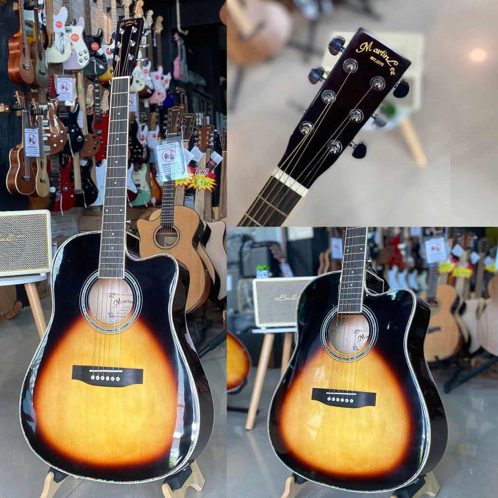 (รุ่นใหม่!🔥) กีต้าร์โปร่ง Martin lee MD-410C+ ปิ๊กกาดปีกนก 41 นิ้ว ของแถมสุดคุ้ม *รับประกันสินค้า*