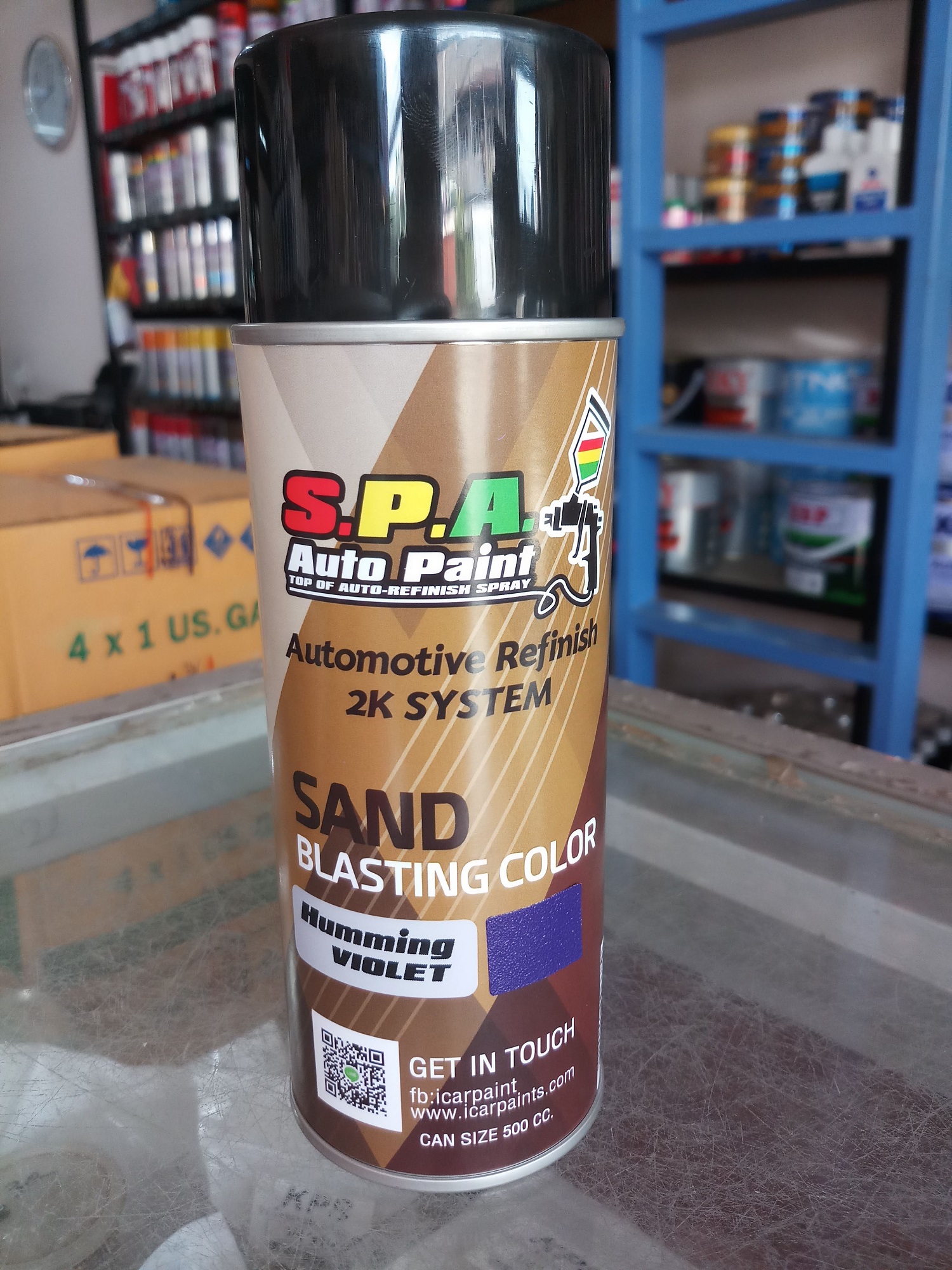 สีสเปรย์ยิงทรายม่วงเข้ม Humming Violet