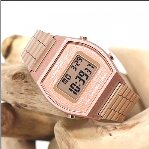CASIO DATA BANK DIGITAL สี PINK GOLD รุ่น B640WC-5A