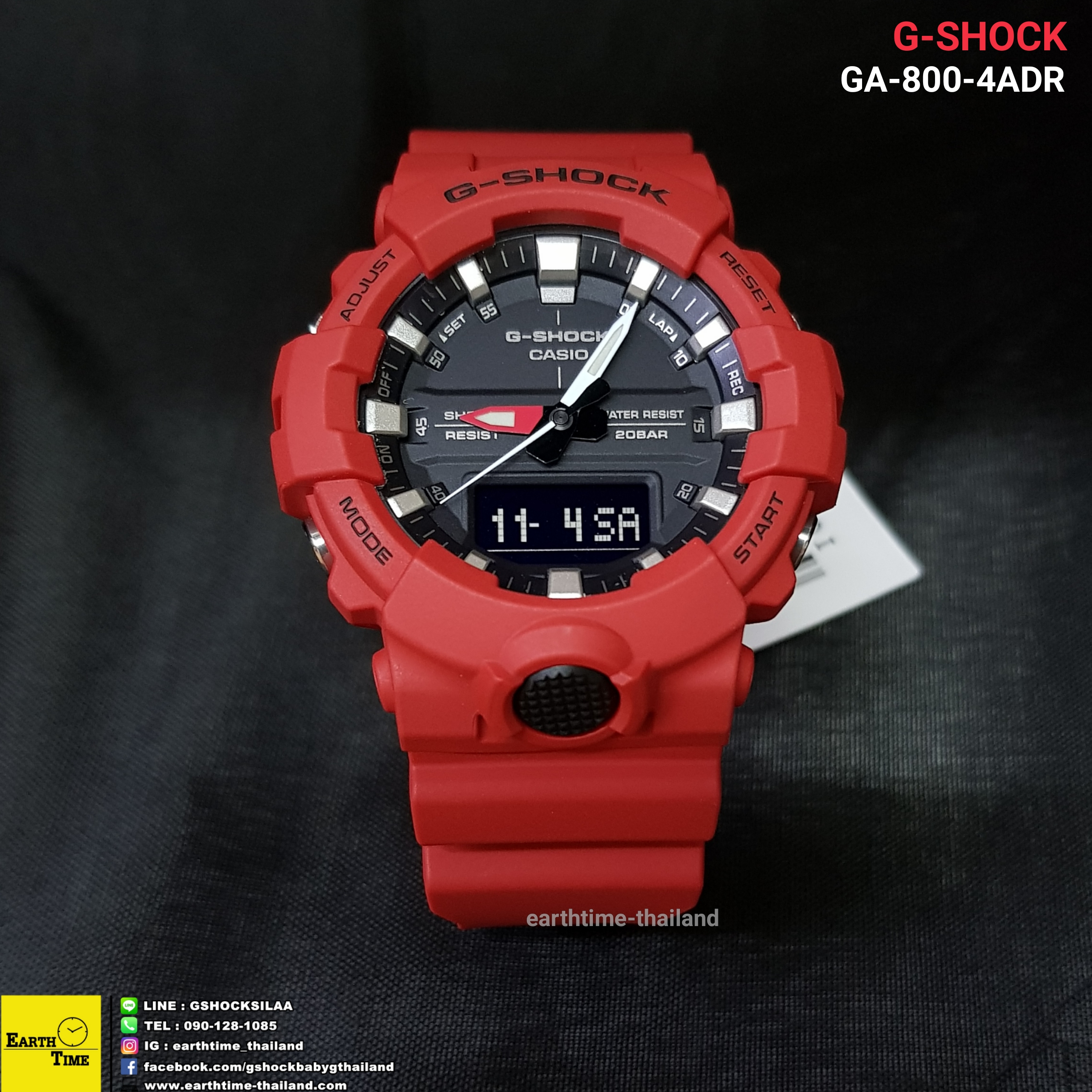 G-Shock GA-800 Series ของใหม่แท้100% รับประกัน 1 ปี รุ่น GA-800-4ADR