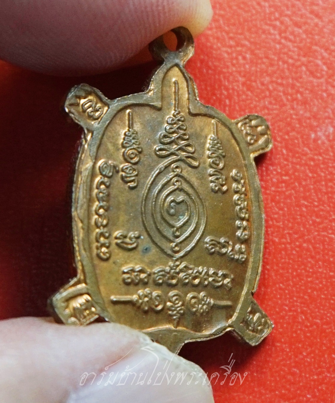 หลวงปู่หลิว รุ่นอุปถัมภ์สร้างโบสถ์ วัดหนองอ้อ พ.ศ.๒๕๔๐ เนื้อทองแดงผิวไฟ(องค์ที่1)