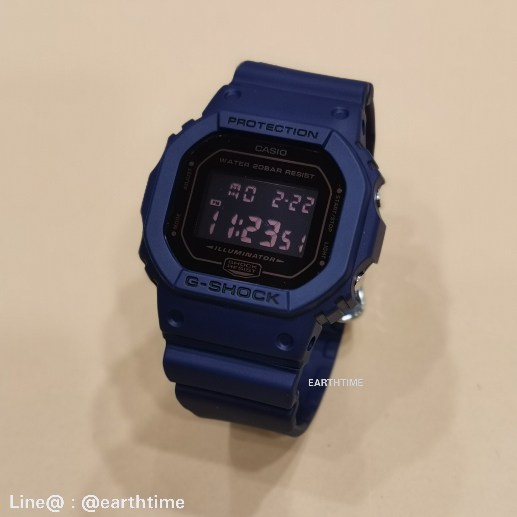 G-Shock Matte Black & Blue ของใหม่แท้100% รับประกัน 1 ปี DW-5600BBM-2DR