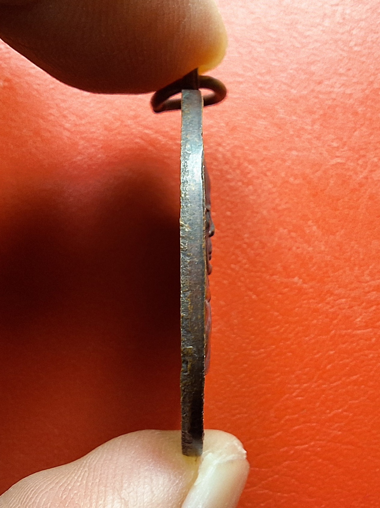 หลวงพ่อบ้อง วัดห้วยผักชี รุ่นแรก ปี๒๕๑๓ เนื้อทองแดง(องค์ที่12)