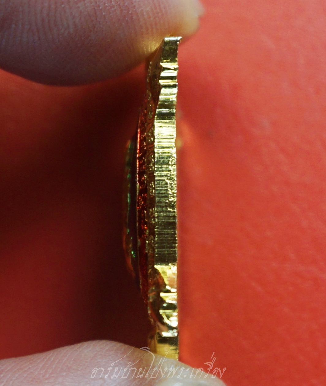 หลวงปู่แผ้ว ปวโร วัดหนองพงนก พญาเต่าเรือนนำโชค รุ่นปลดหนี้ กะไหล่ทองลงยา(องค์ที่1)