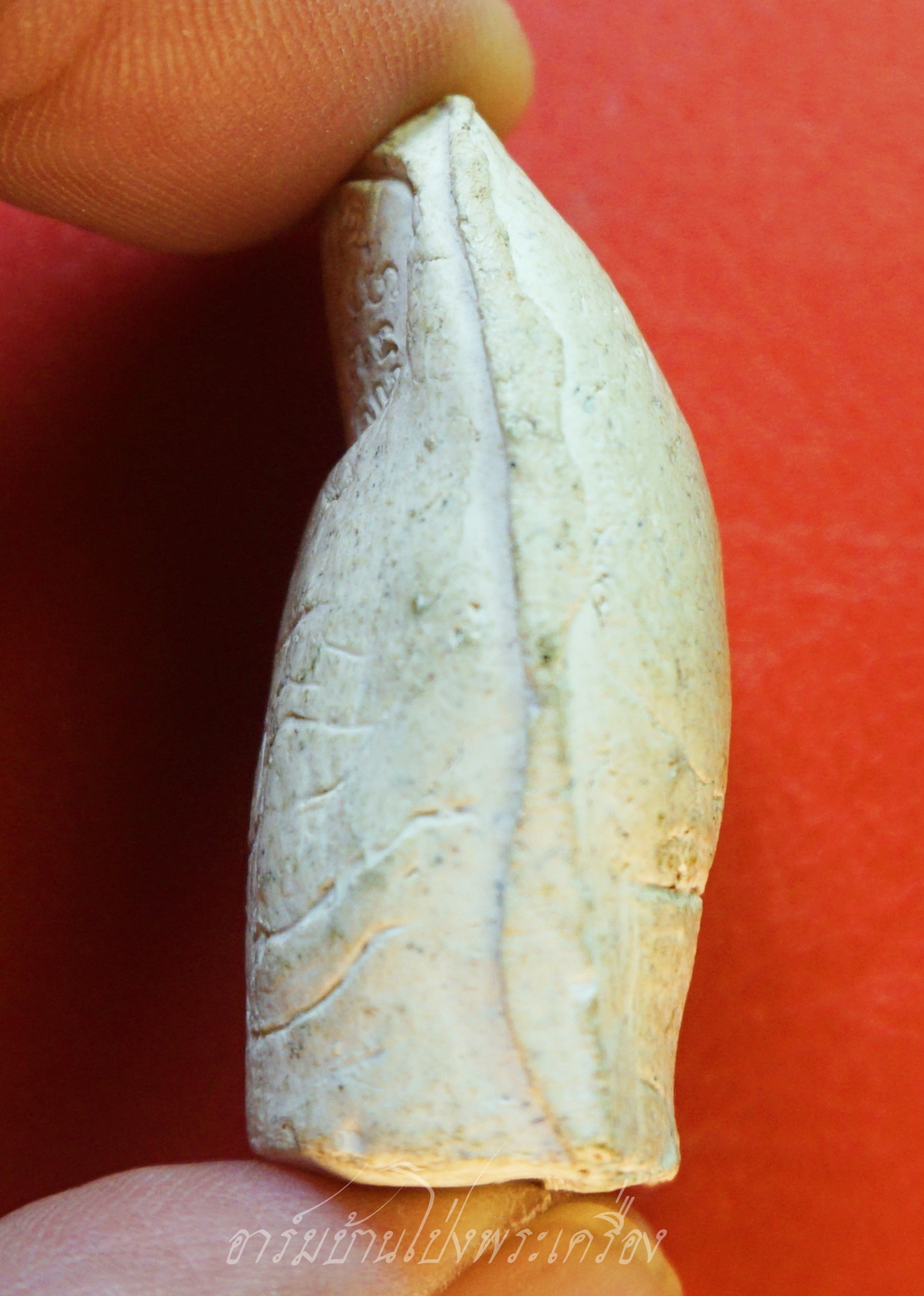 หลวงพ่อคูณ วัดบ้านไร่ นิ้วโป้งจำลอง ลงอักขระยันต์ ปี๒๕๓๖ เนื้อผง(องค์ที่9)