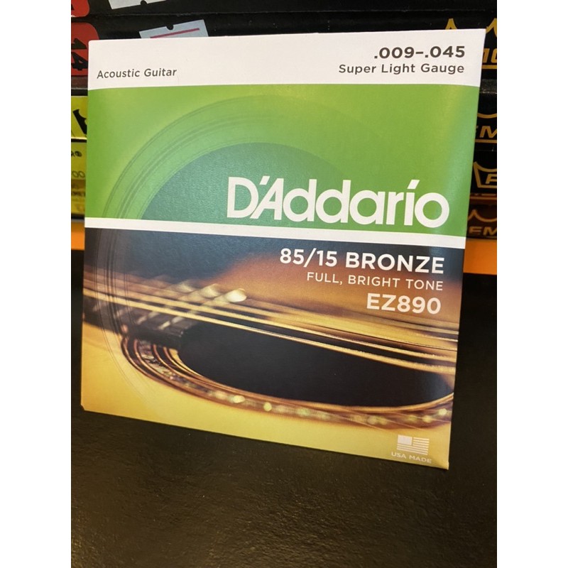 รับประกันของแท้ 100% USA. สายกีตาร์โปร่ง 4 รุ่น D’Addario สายกีต้าร์ สายกีต้าร์แดดดาริโอ้