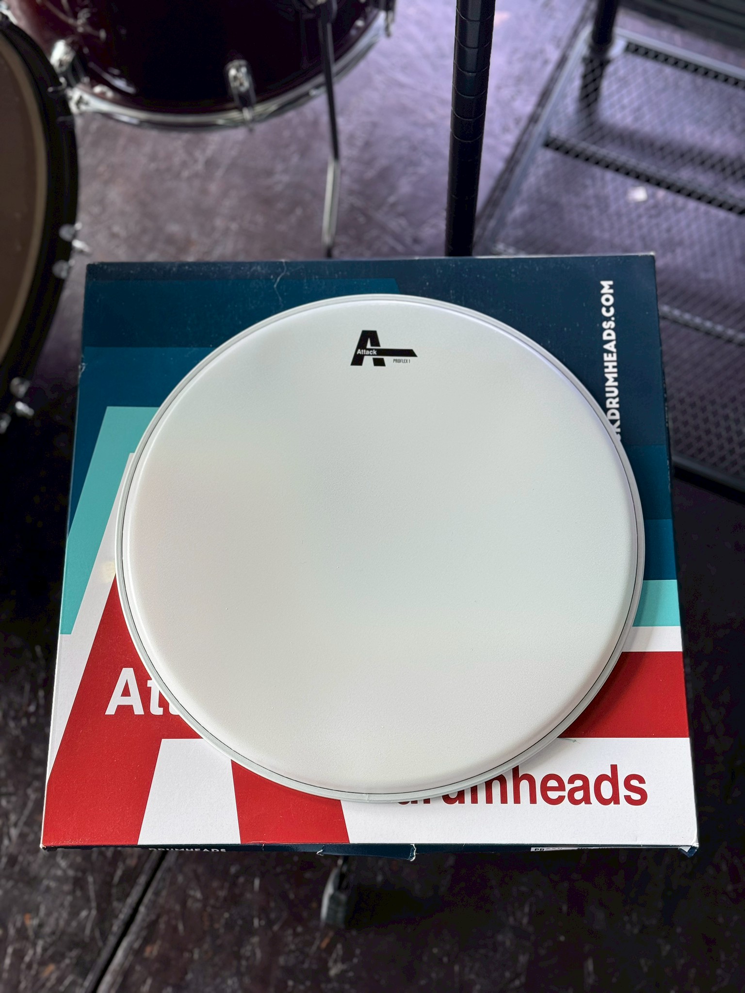 ชุดหนังกลอง Attack DHAROCKI 4-Pack 10 12 14C 16 ขนาด 10/12/14/16 หนังกลองชั้นเดียว หนา 10 มิล วัสดุพิเศษ Dynaflex 1แพ็ค4ใบ