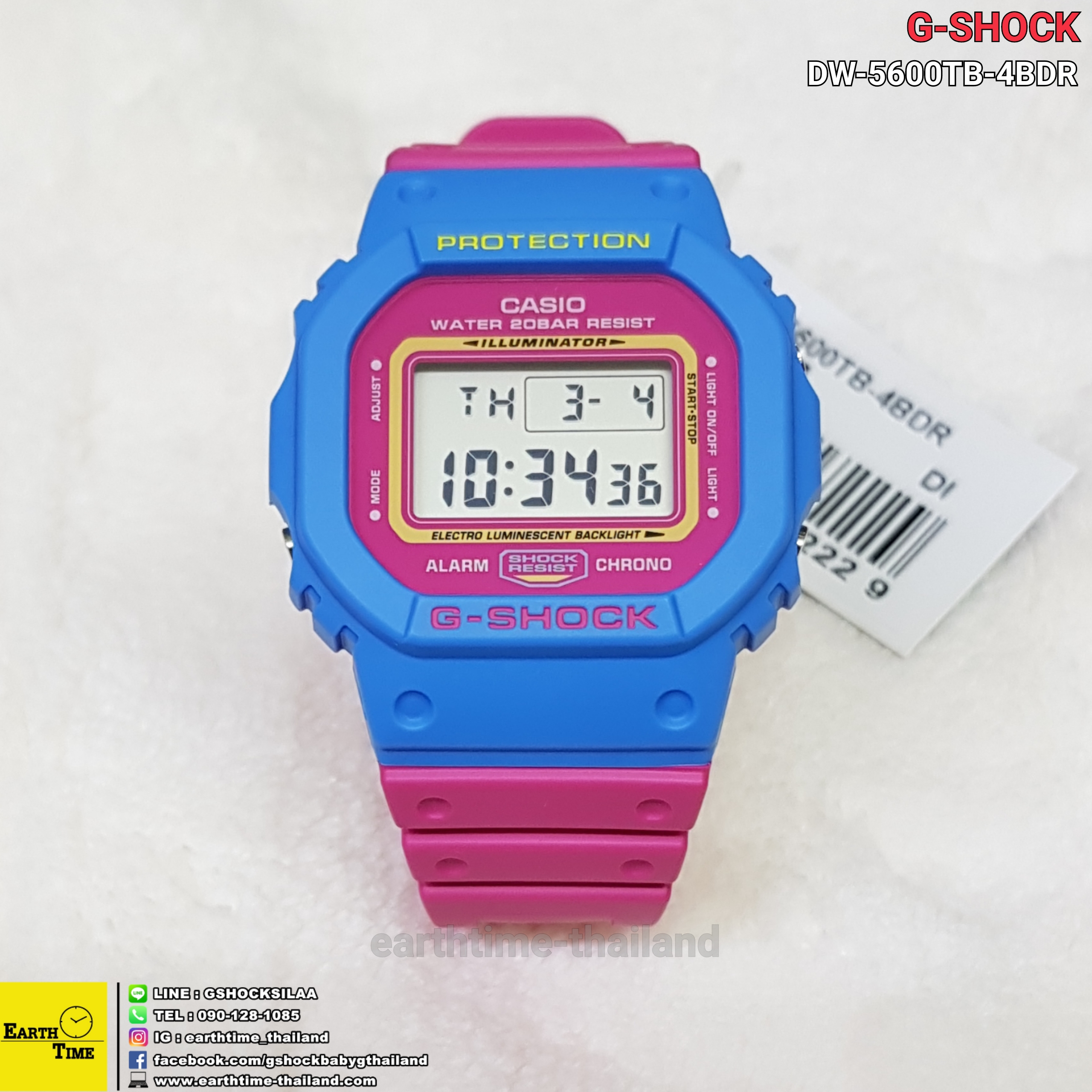 G-Shock DW-5600TB Throw Back ของใหม่แท้100% รับประกัน 1 ปี รุ่น DW-5600TB-4BDR
