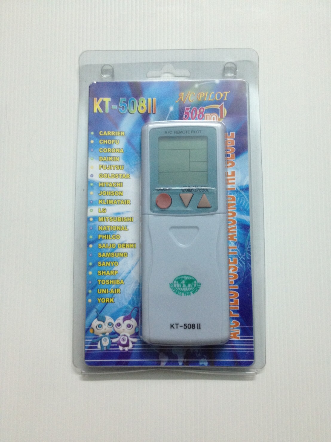 รีโมทแอร์ KT-508II รวมรุ่น ใช้ได้ทุกยี่ห้อ