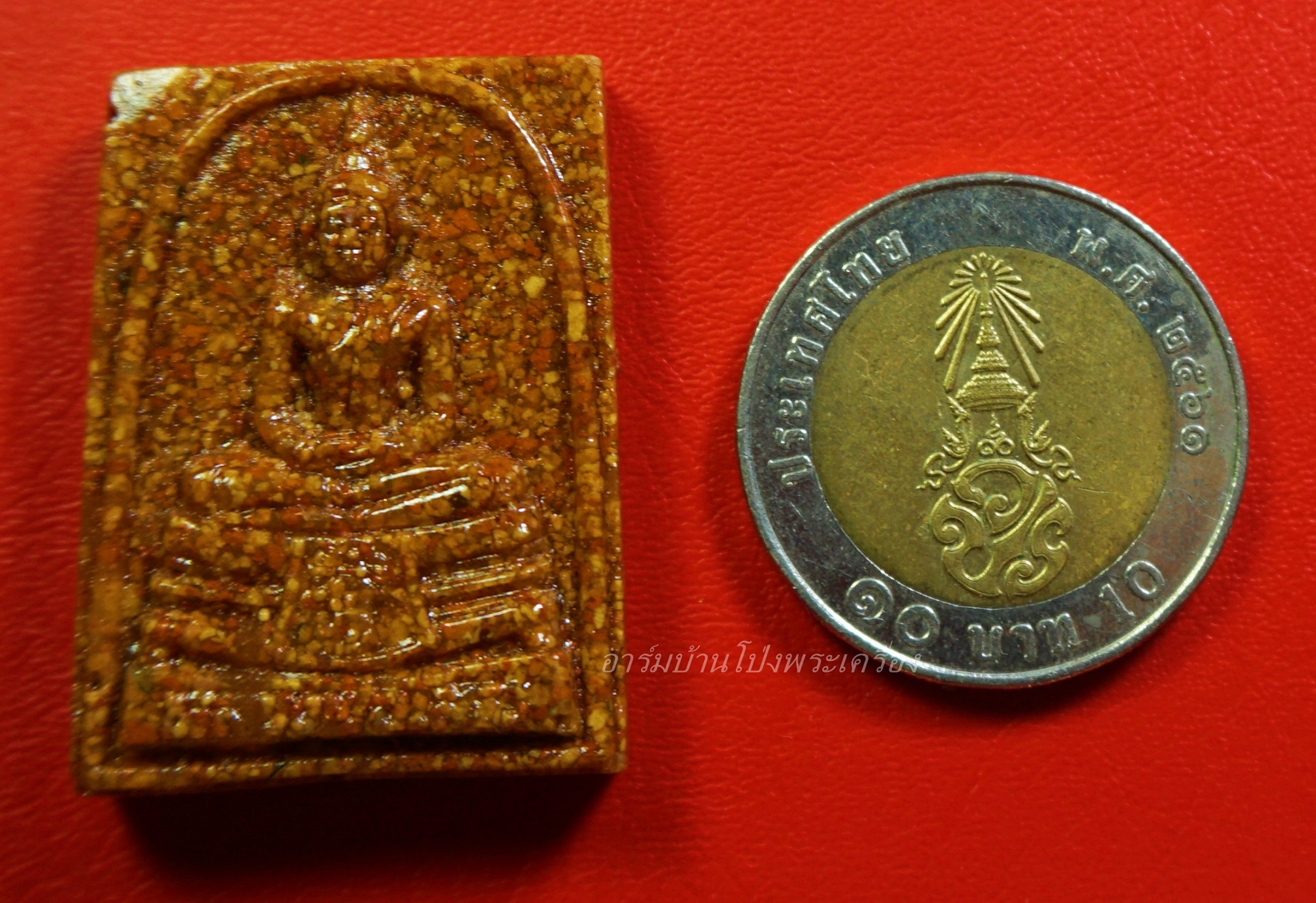 หลวงพ่อโสธร วัดโสธรวรารามวรวิหาร จ.ฉะเชิงเทรา สมเด็จ เนื้อกระเบื้องหลังคาโบสถ์(องค์ที่1)