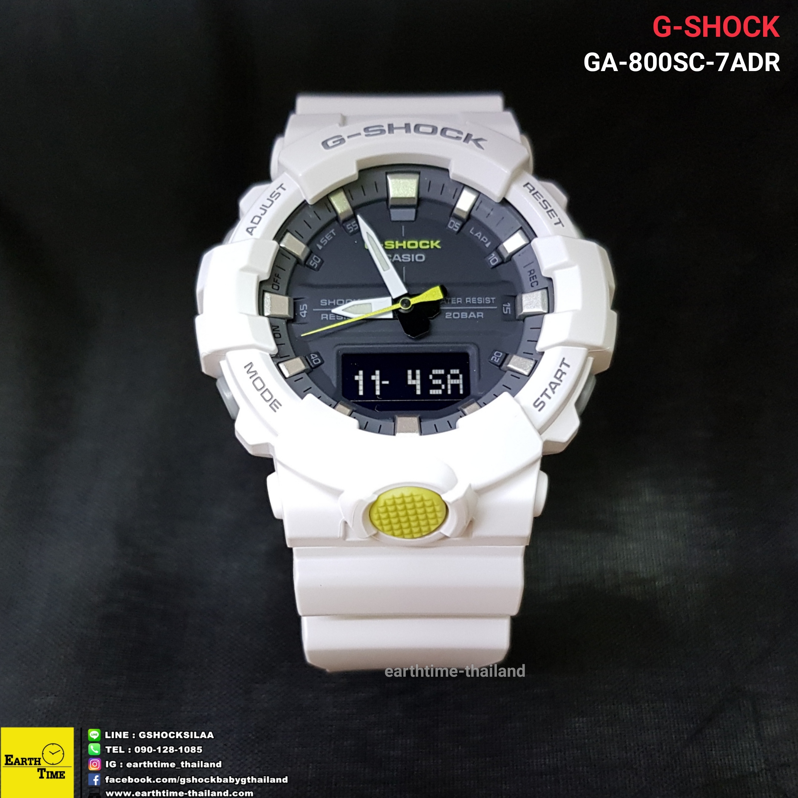 G-Shock GA-800SC Series ของใหม่แท้100% รับประกัน 1 ปี รุ่น GA-800SC-7ADR