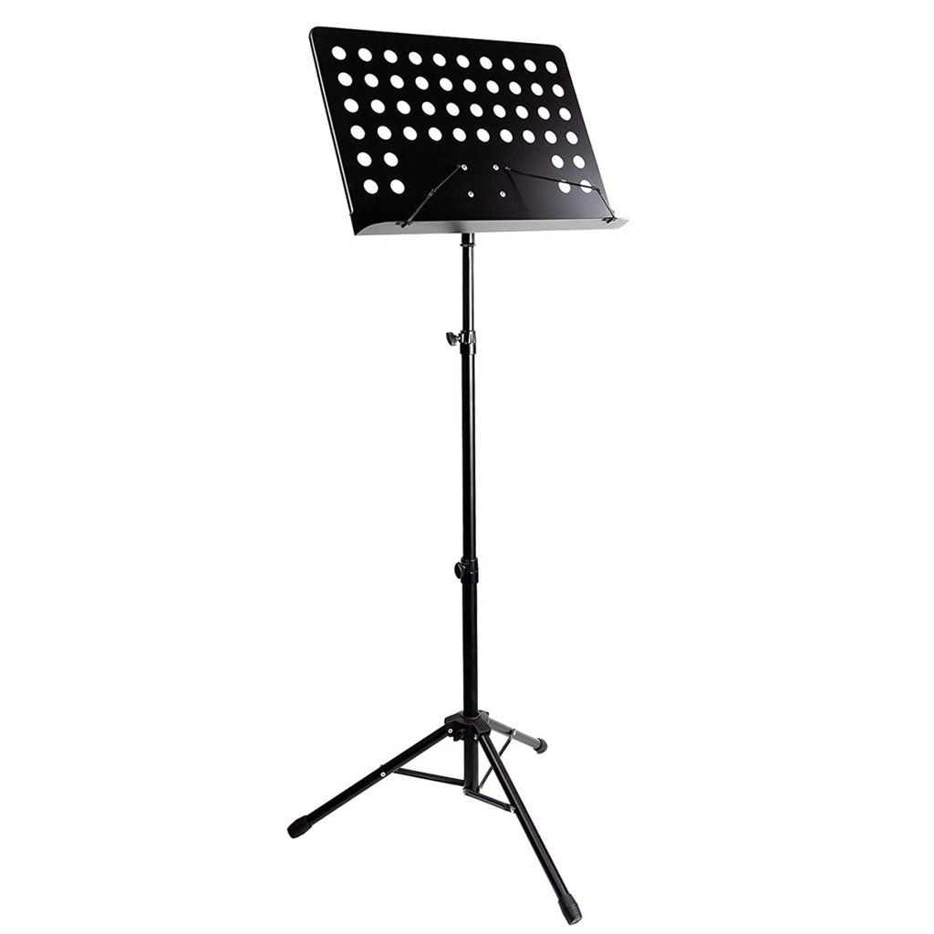 ขาตั้งโน๊ต (PJ-02) สแตนโน๊ต ขาวางโน็ต สีดำ แผ่นวางโน๊ตใหญ่ วางเล่มได้ ปรับระดับความสูงได้