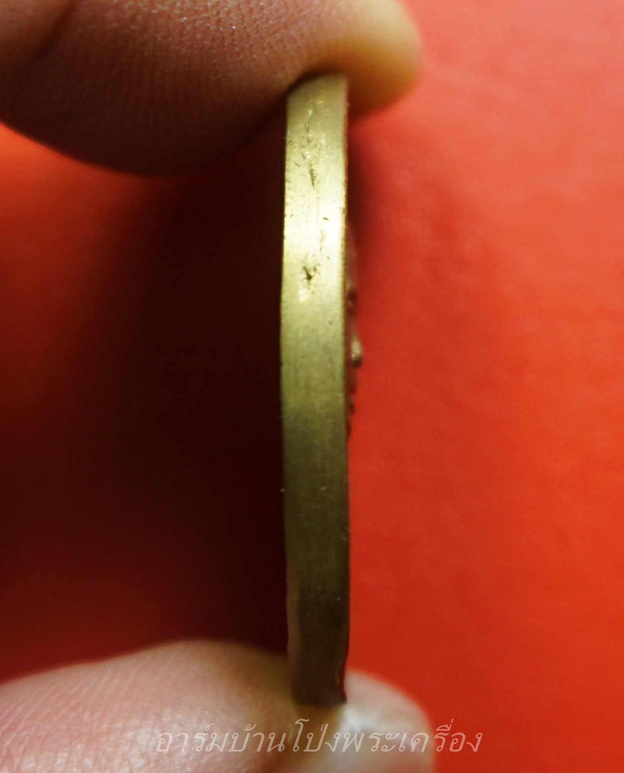 หลวงปู่บอน วัดหนองกบ ปี๒๕๓๖ ไร้ห่วง เนื้อฝาบาตร ตอก 2 โค๊ต(องค์ที่1)