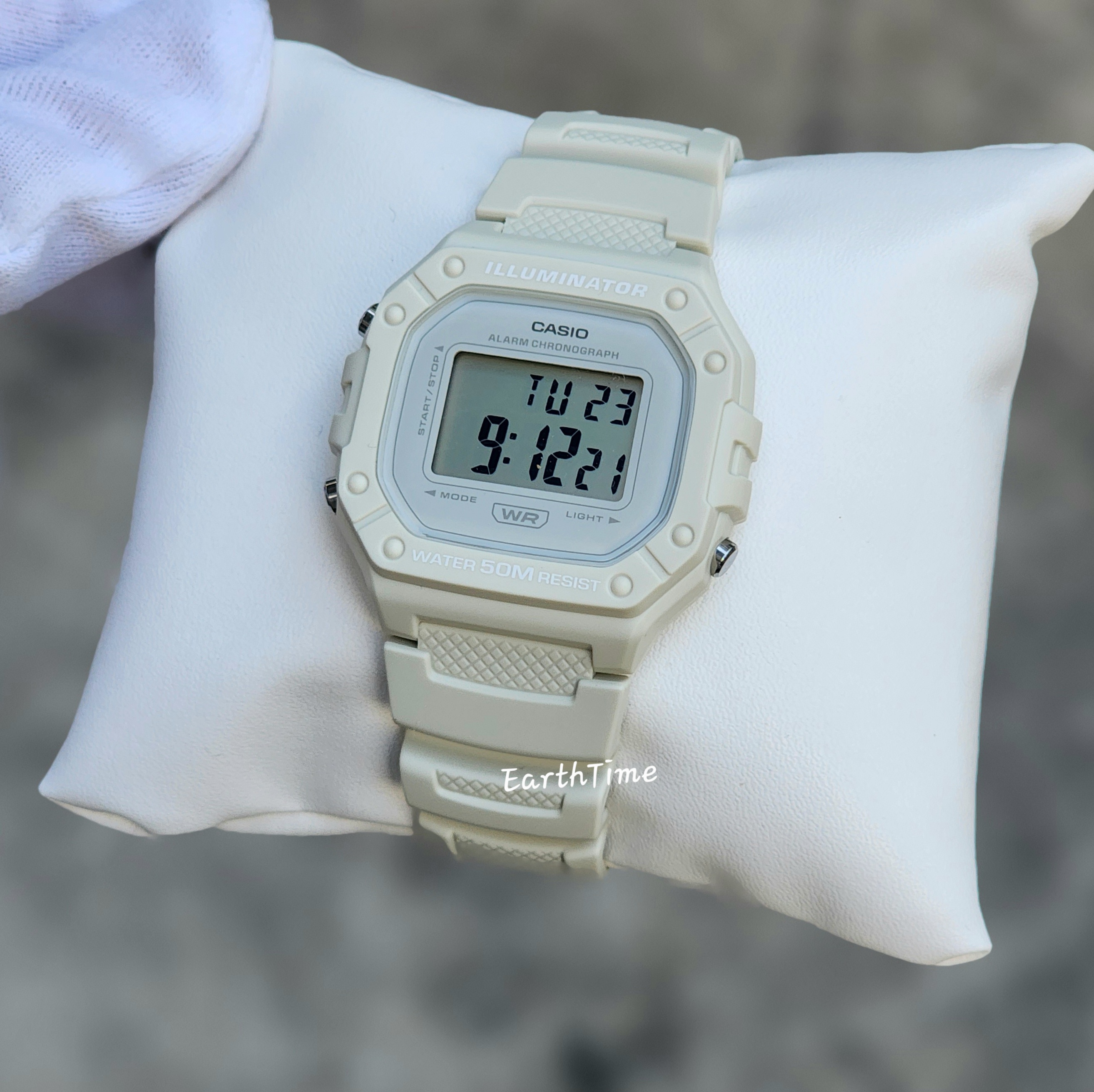 CASIO สายเรซิ่น รุ่น W-218HC-8AV