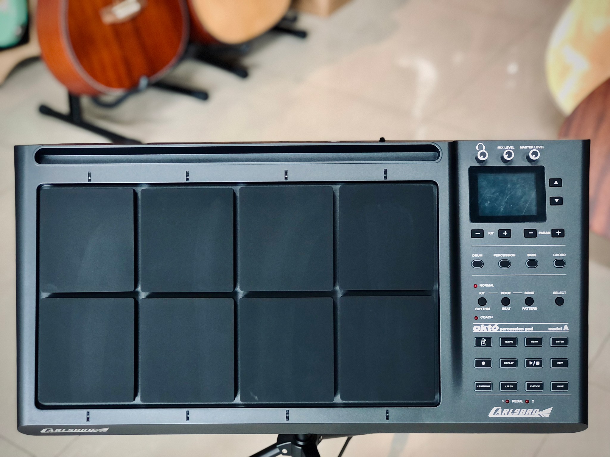 Carlsbro กลองแพด OKTO-A กลองไฟฟ้า พร้อมเซ็ทให้เลือก Pedal,กระเดื่อง,Hihat+ประกันศูนย์ 1 ปี ฟรี กระเป๋า ไม้กลอง Adapter