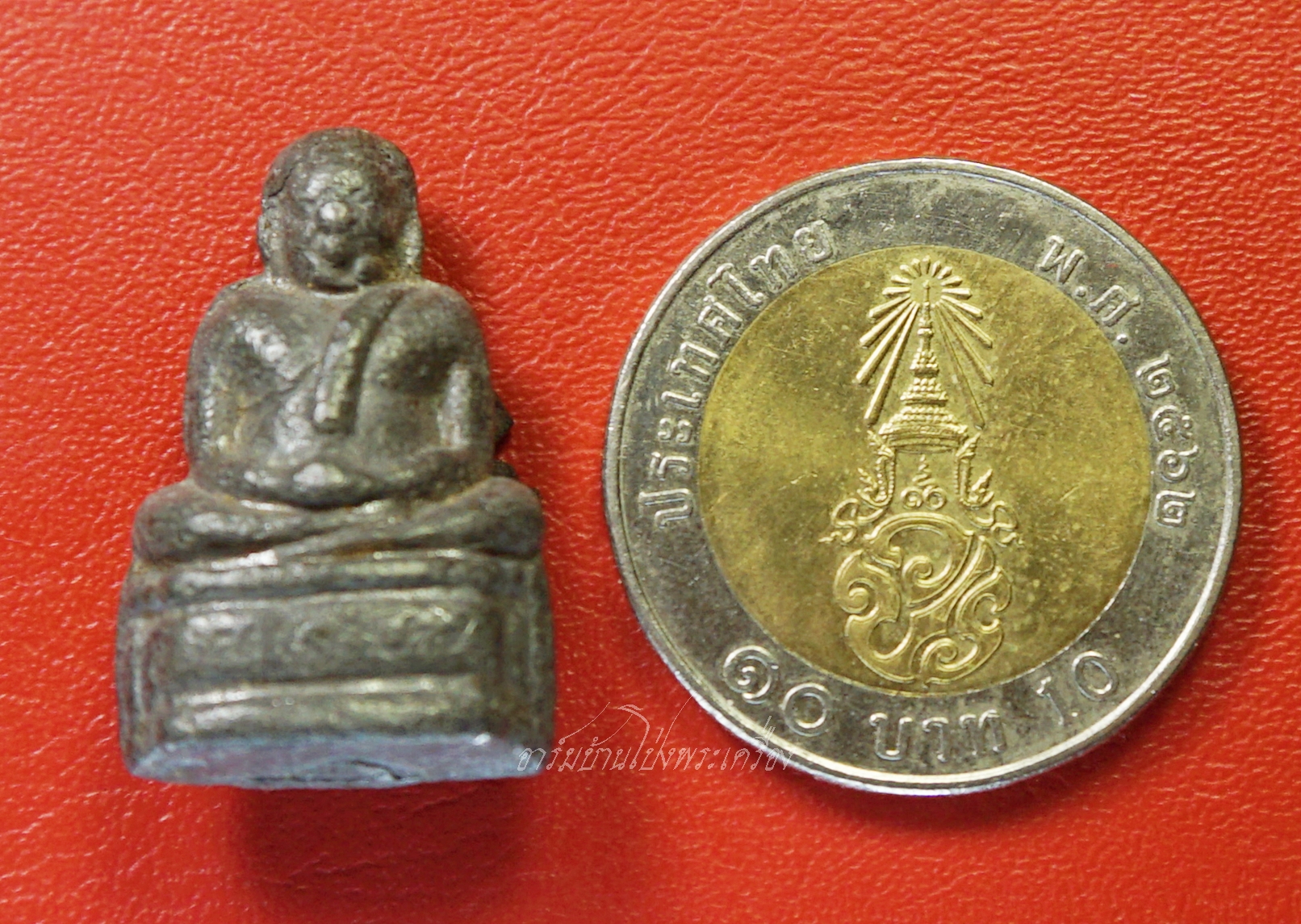 หลวงพ่อแทน วัดธรรมเสน รูปหล่อ หลวงพ่อช้าง เนื้อตะกั่ว(องค์ที่2)