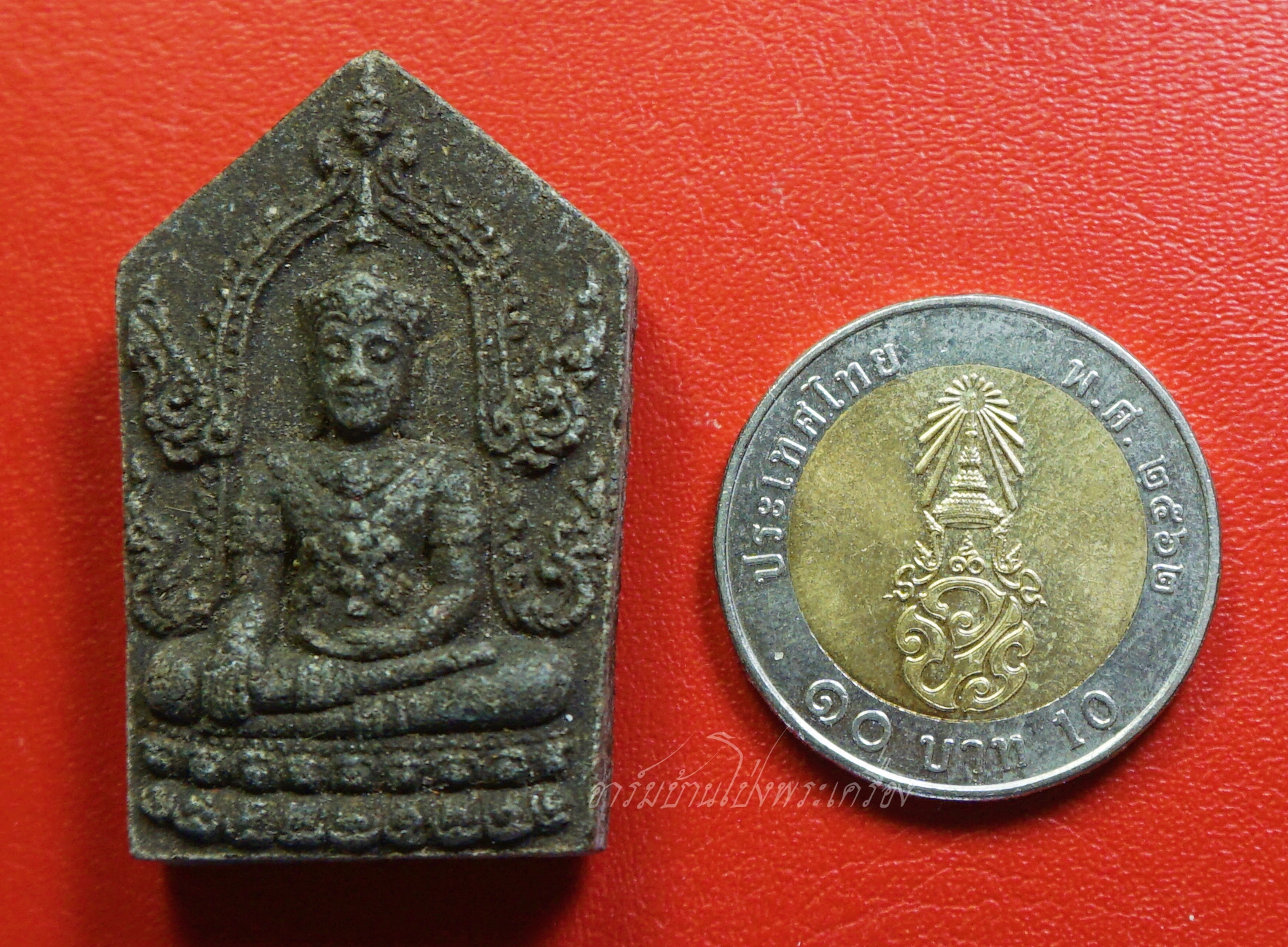 พระยอดขุนพล วัดเจดีย์หอย หลัง พระนารายณ์ เนื้อผง(องค์ที่3)