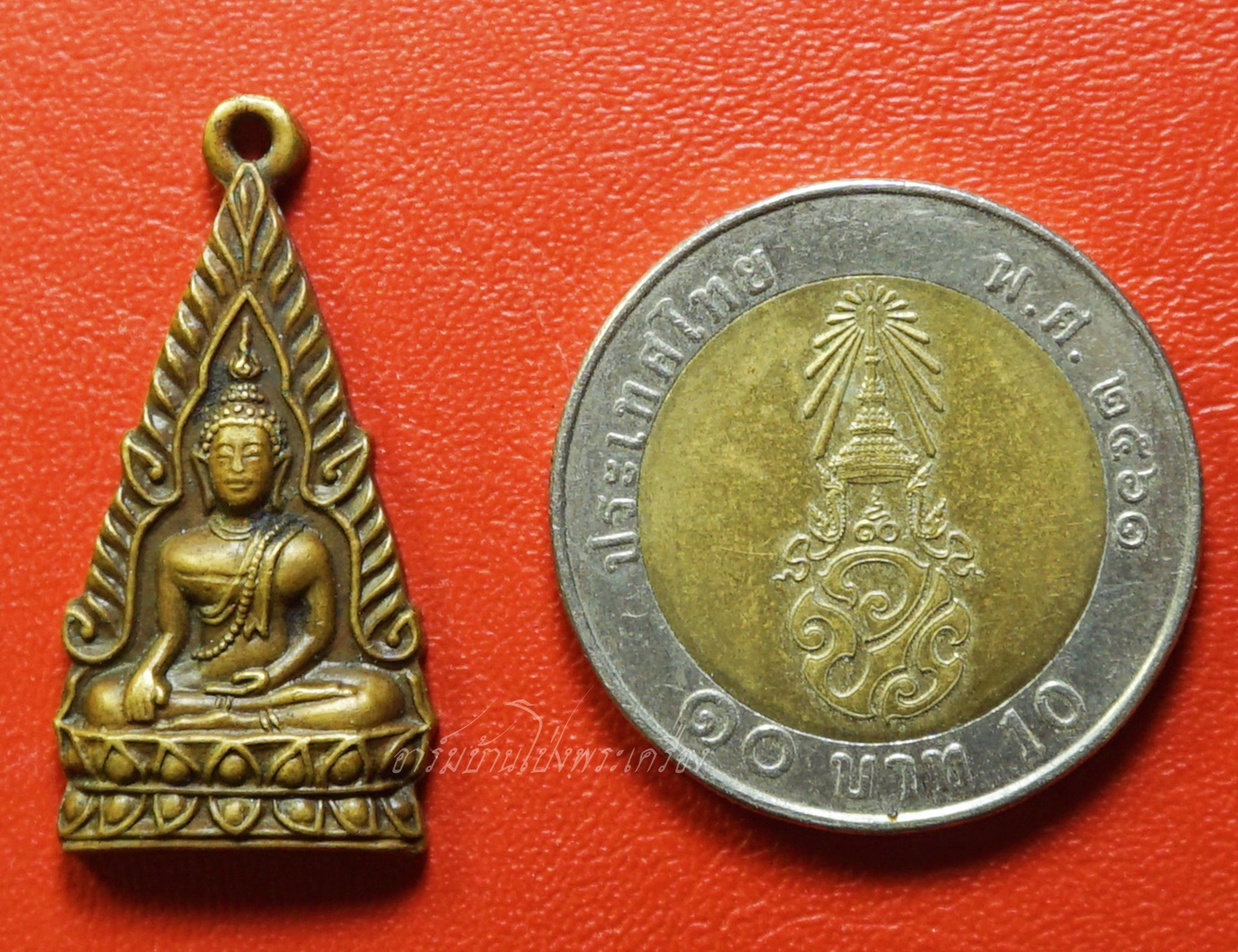 พระพุทธชินราช วัดโพธิ์ท่าทราย จ.สุพรรณบุรี งานผูกพัทธสีมา ปี๒๔๙๗ เนื้อฝาบาตร(องค์ที่1)