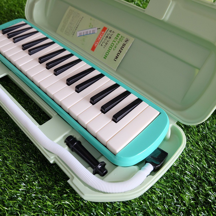 (สีเขียว) Suzuki เมโลเดียน 32 คีย์ Melodian MX32C