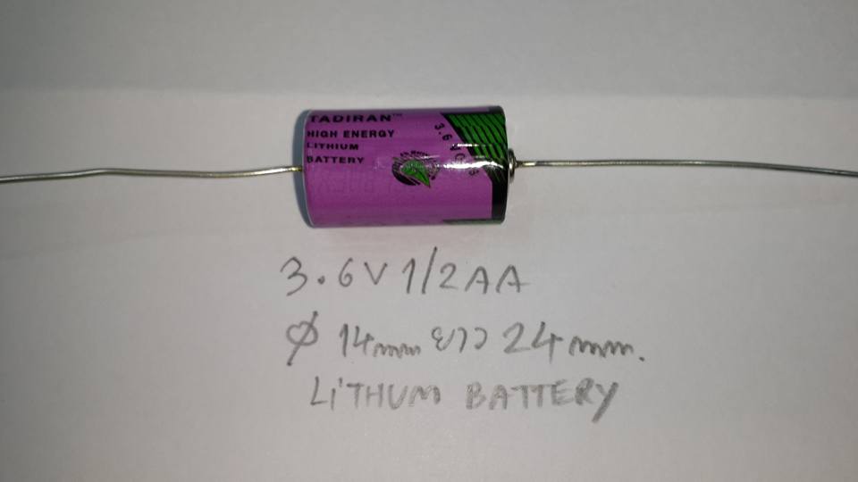 ขาย ถ่าน3.6vขาลวด รุ่น TL-2150/P Tadiran ชนิด Lithium Battery 3.6V,0.95AH,1/2AA แบตเตอรี่ TL2150/P . . . . หน่วย บาท